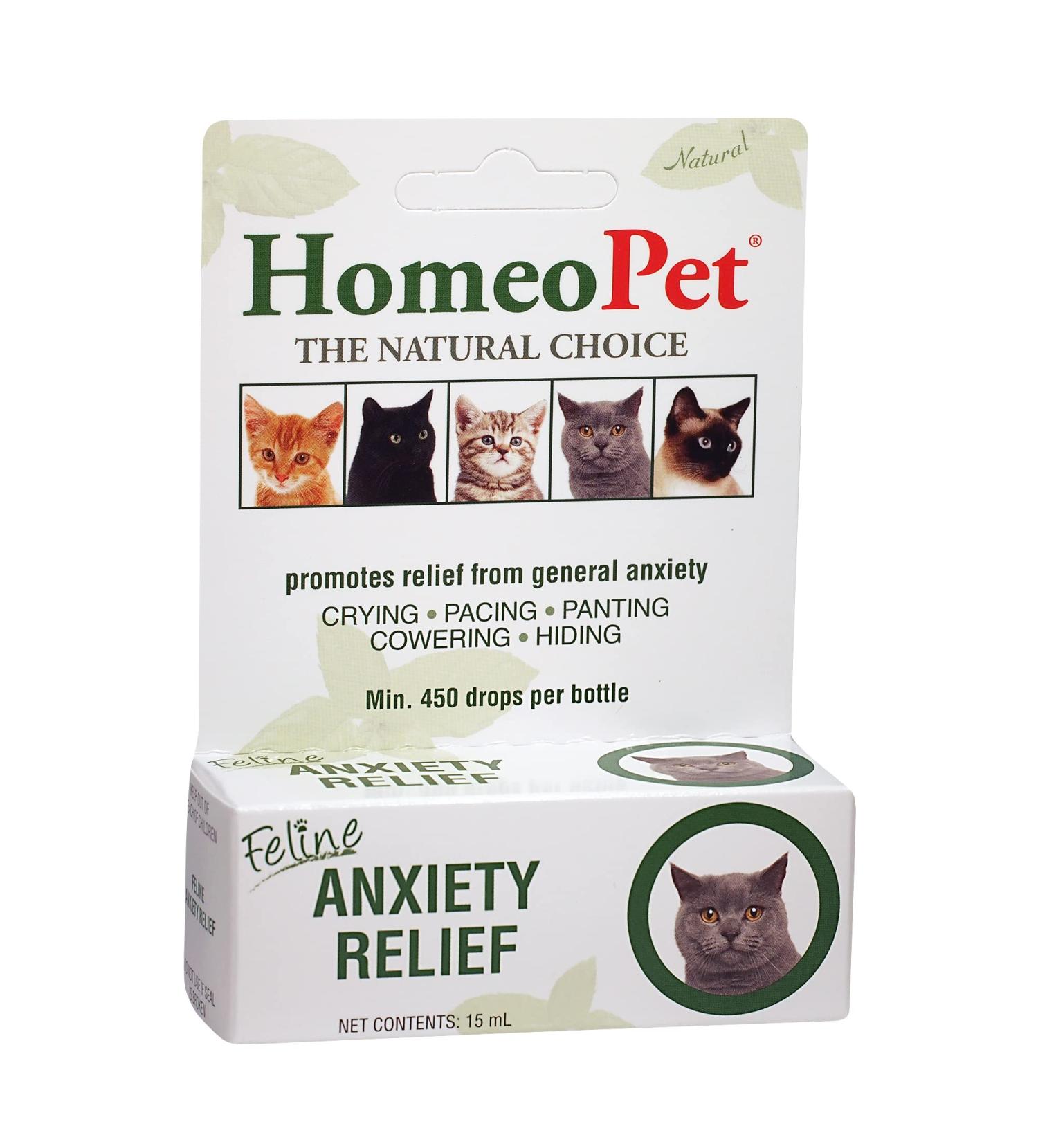 HomeoPet Feline Anxiety Relief - Stress & Anxiety Support for Cats - 15ml - Buy Online on SooperMarket.com