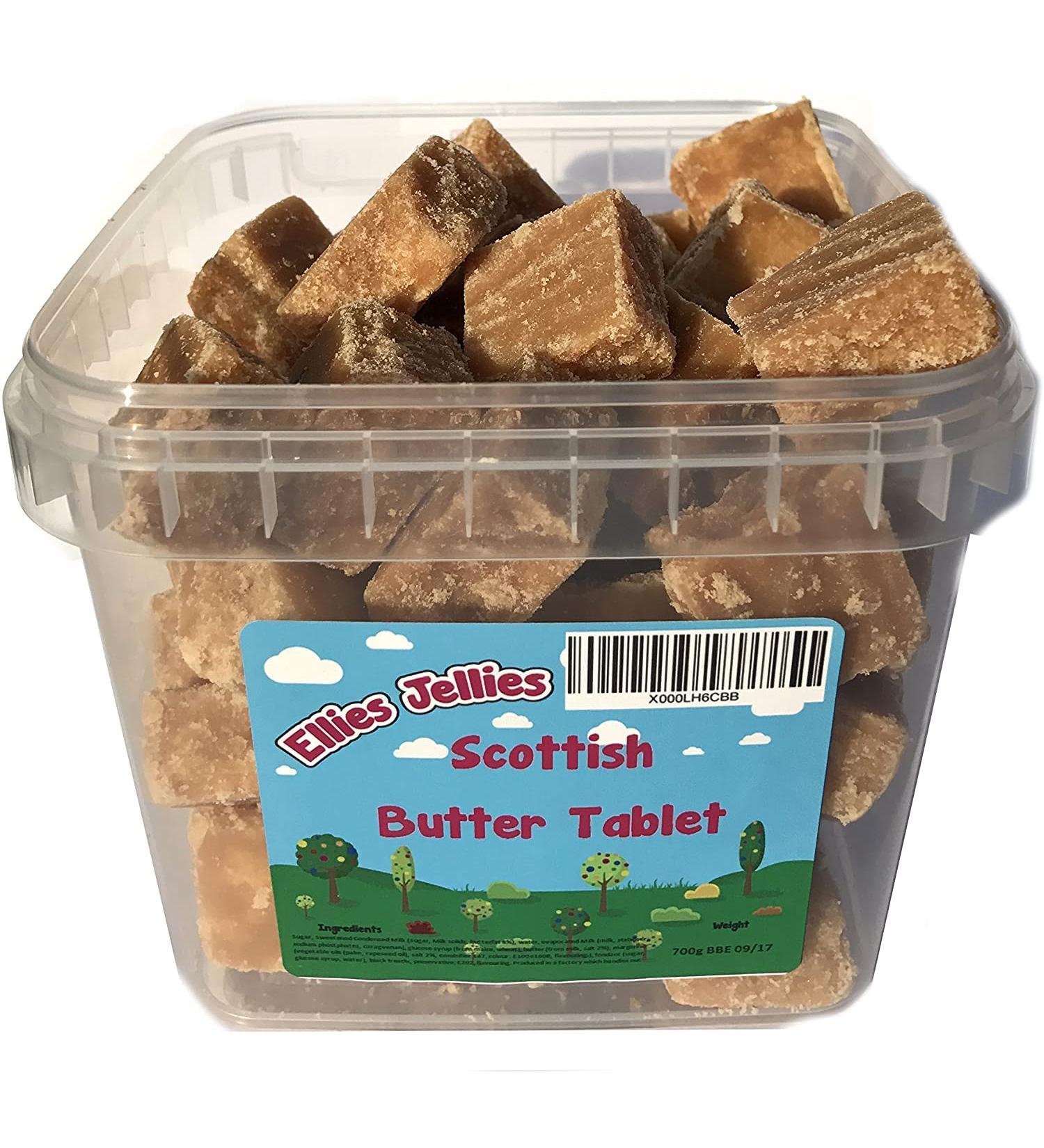 Ellies Jellies Scottish Butter Tablet 700g Square Tub