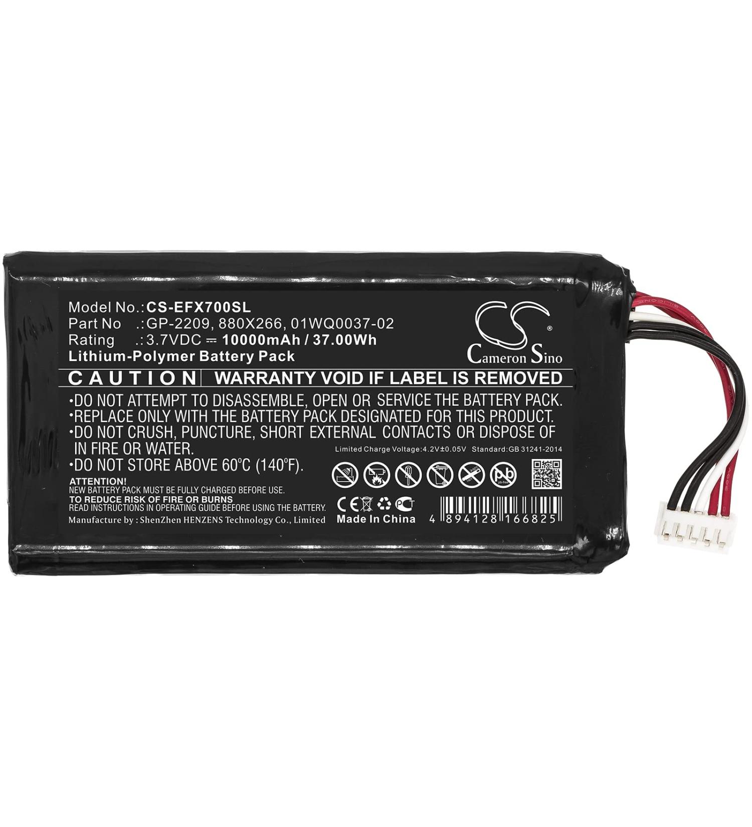 Buy High-Capacity Battery for EXFO MAX-700/900 Series | 10000mAh 3.7V - Part NO 01WQ0037-02 - International Shipping Available - Buy Online on SooperMarket.com