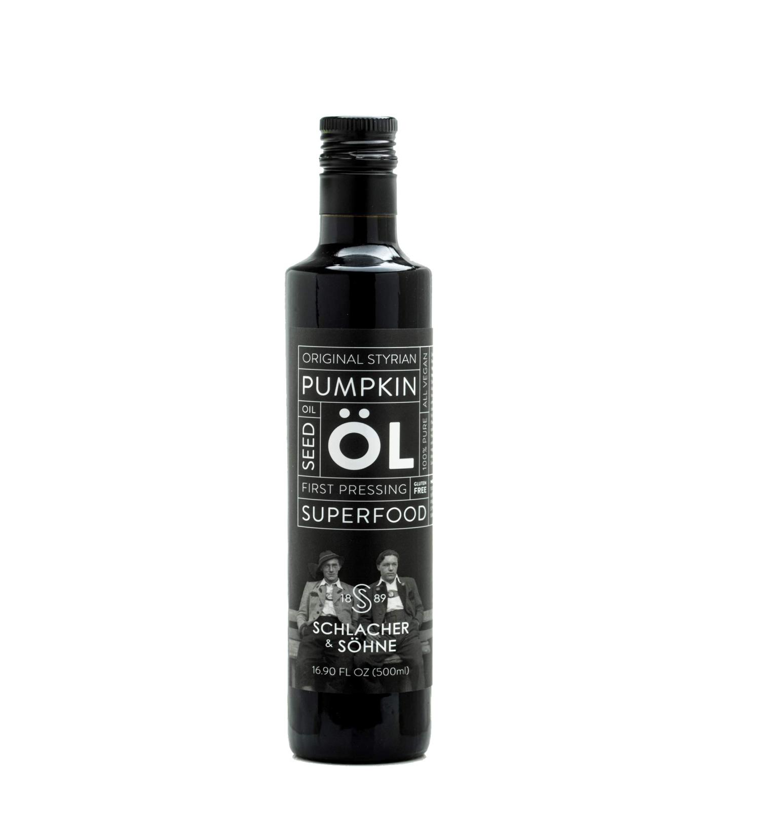 100% Pure Cold Pressed Styrian Pumpkin Seed Oil - Prostate Health, Hair Growth, Non GMO - Made in Austria (500ml) - Buy Online on SooperMarket.com