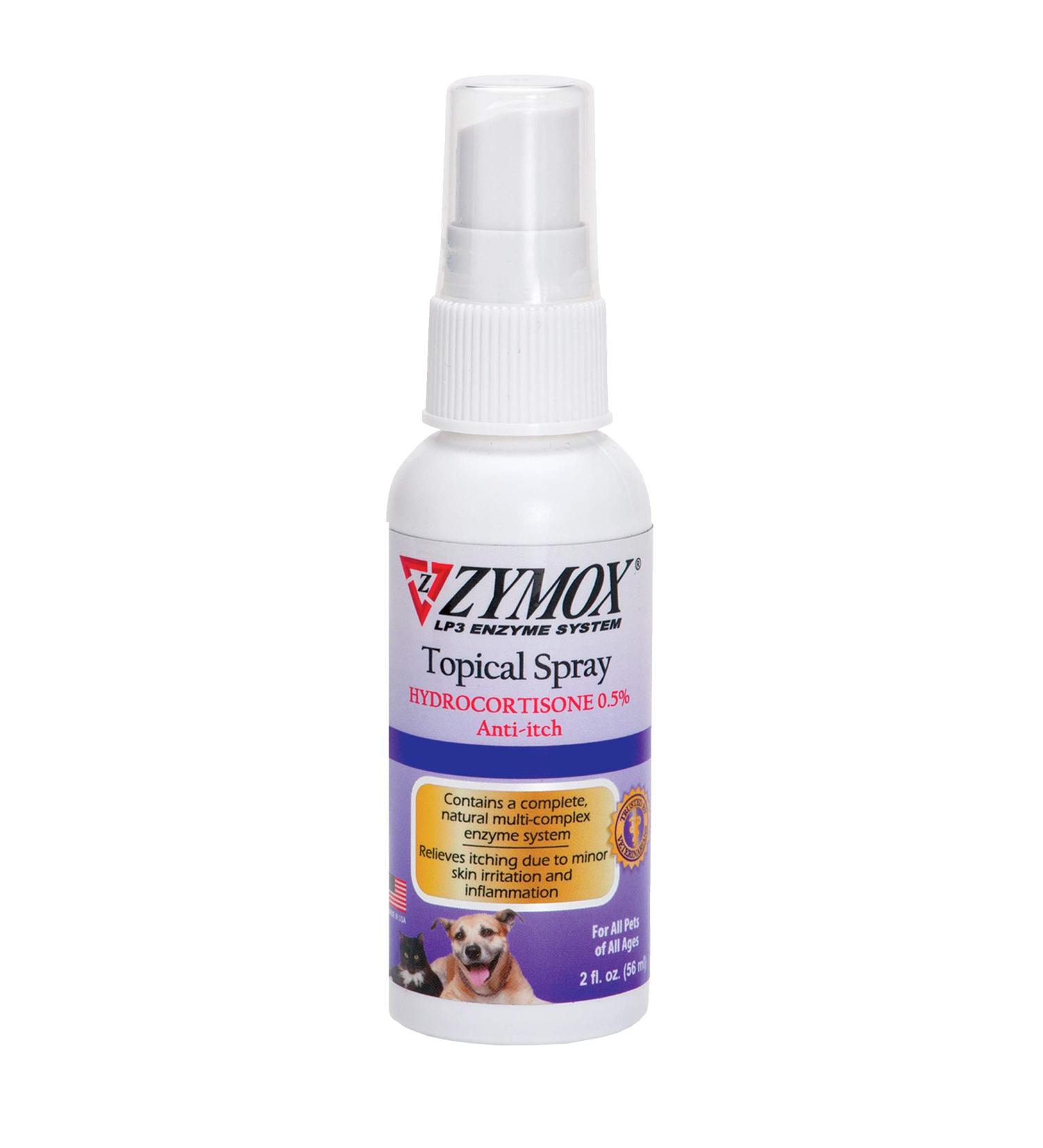 Pet King Brands Zymox Pet Spray with Hydrocortisone 2 oz - Soothing Relief for Pets - Buy Online on SooperMarket.com