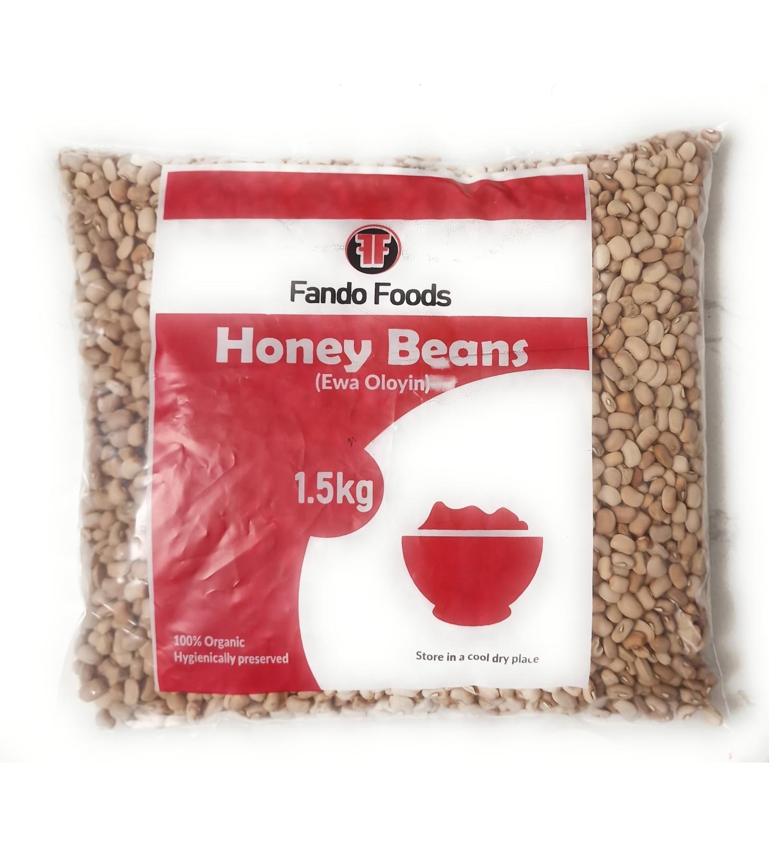 Fando Foods Brown Honey Beans - Nigeria Ewa Oloyin (1.5 Kilograms) - Buy Online on SooperMarket.com