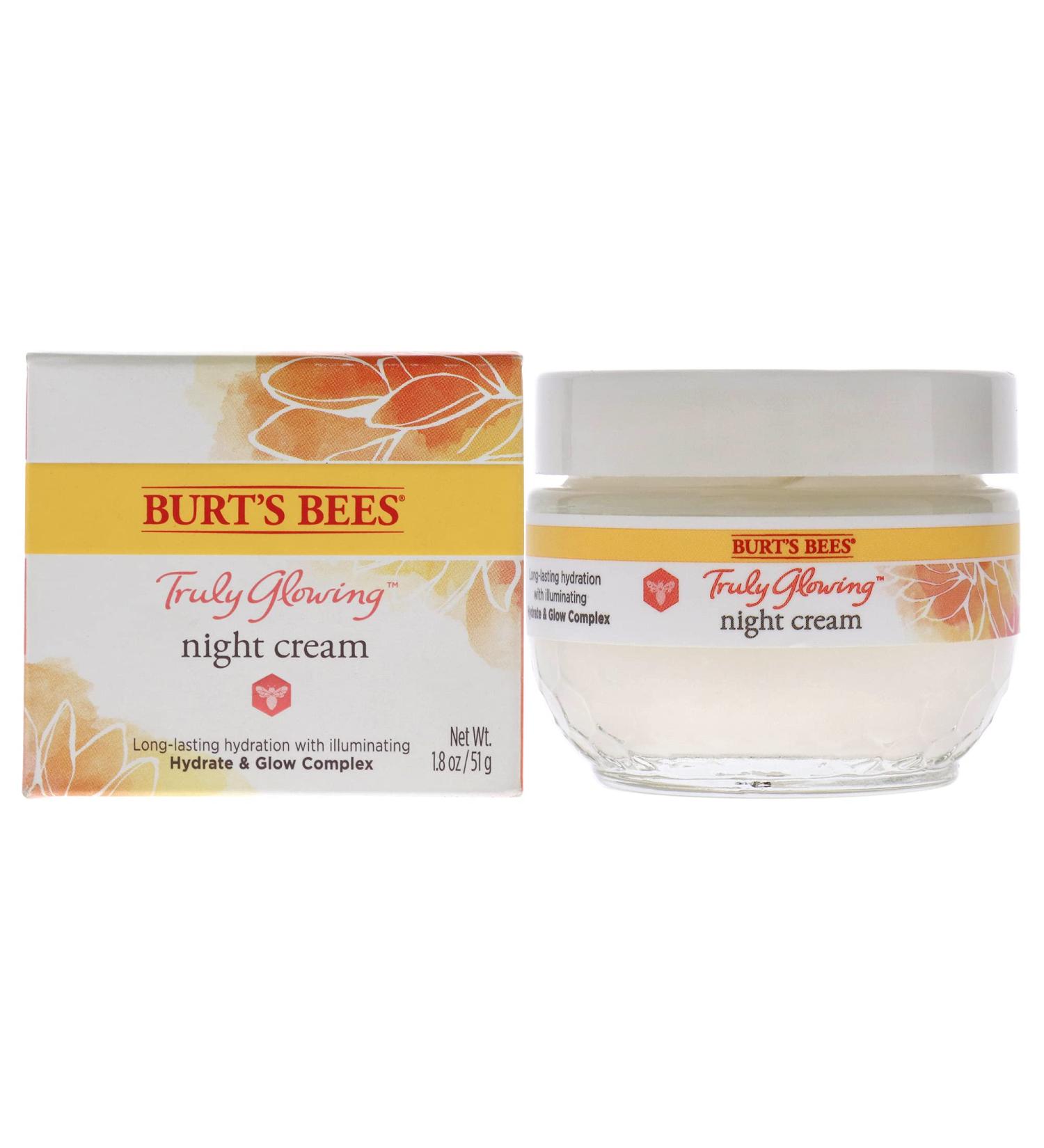 Burt's Bees Truly Glowing Night Cream 1.8 oz - Unisex - White (I0115908) - Buy Online on SooperMarket.com