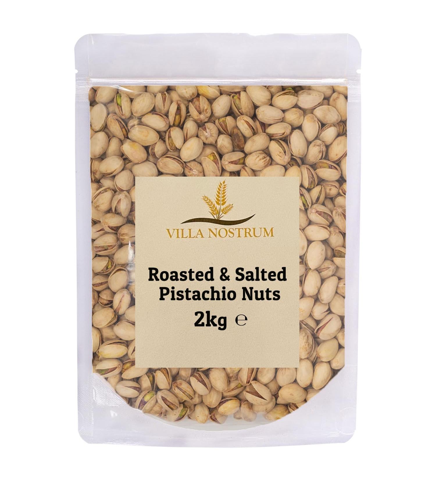 Roasted & Salted Pistachio Nuts 2kg by Villa Nostrum