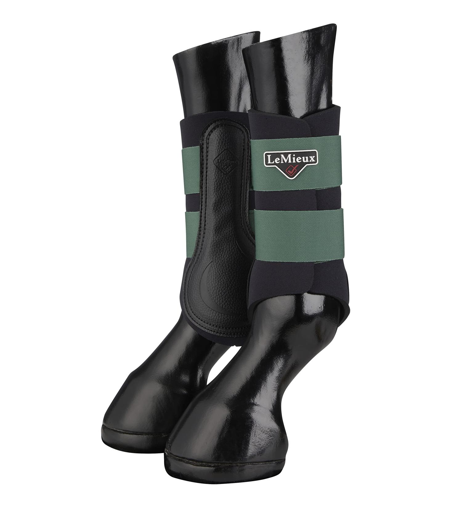 LeMieux Brushing Horse Boots - Protective Gear and Training Equipment - Equine Boots Wraps & Accessories Large Hunter Green Grafter - Buy Online on SooperMarket.com
