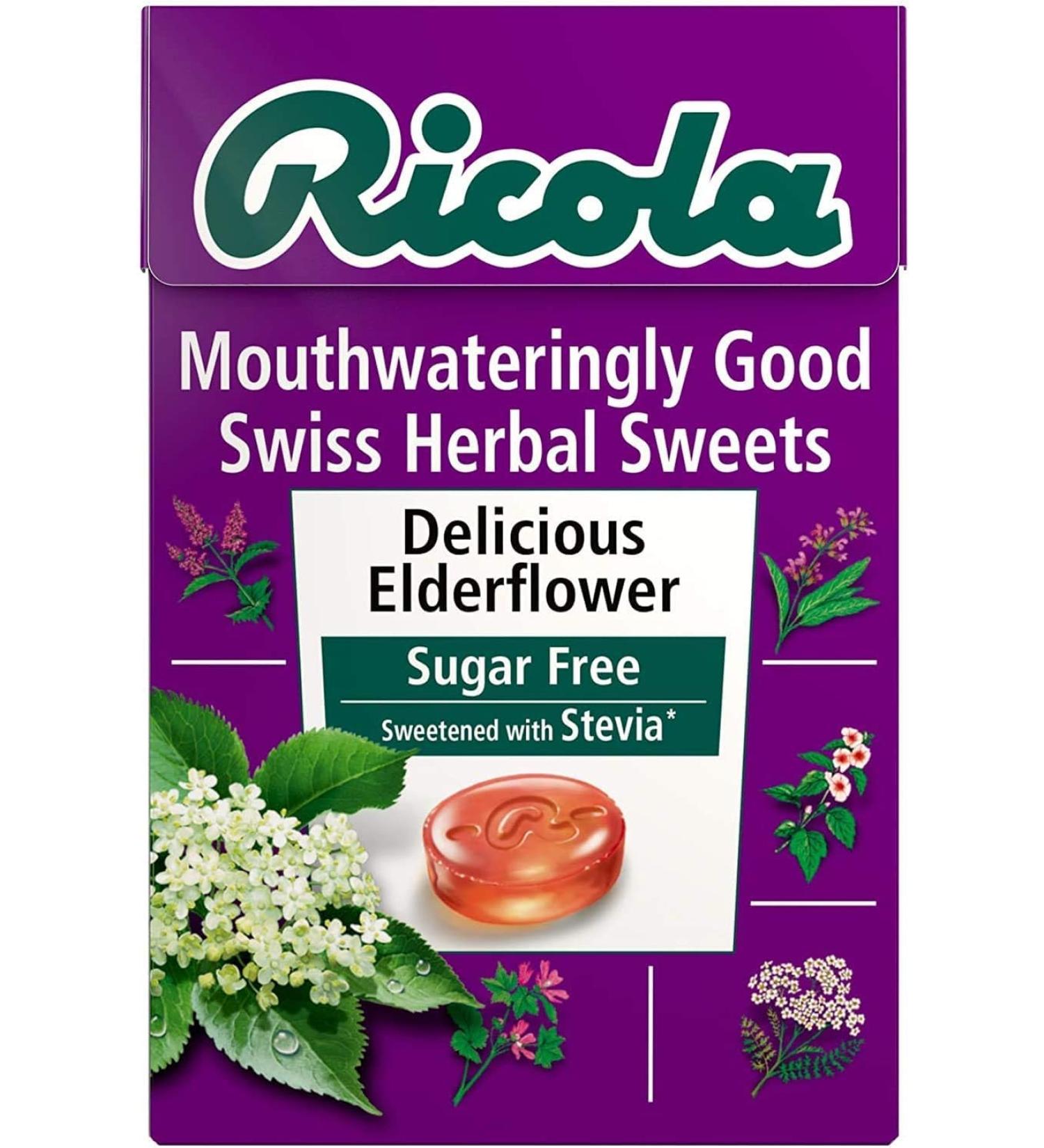 (12 PACK) - Ricola - Elderflower SF Lozenges Box | 45g | 12 PACK BUNDLE - Buy Online on SooperMarket.com