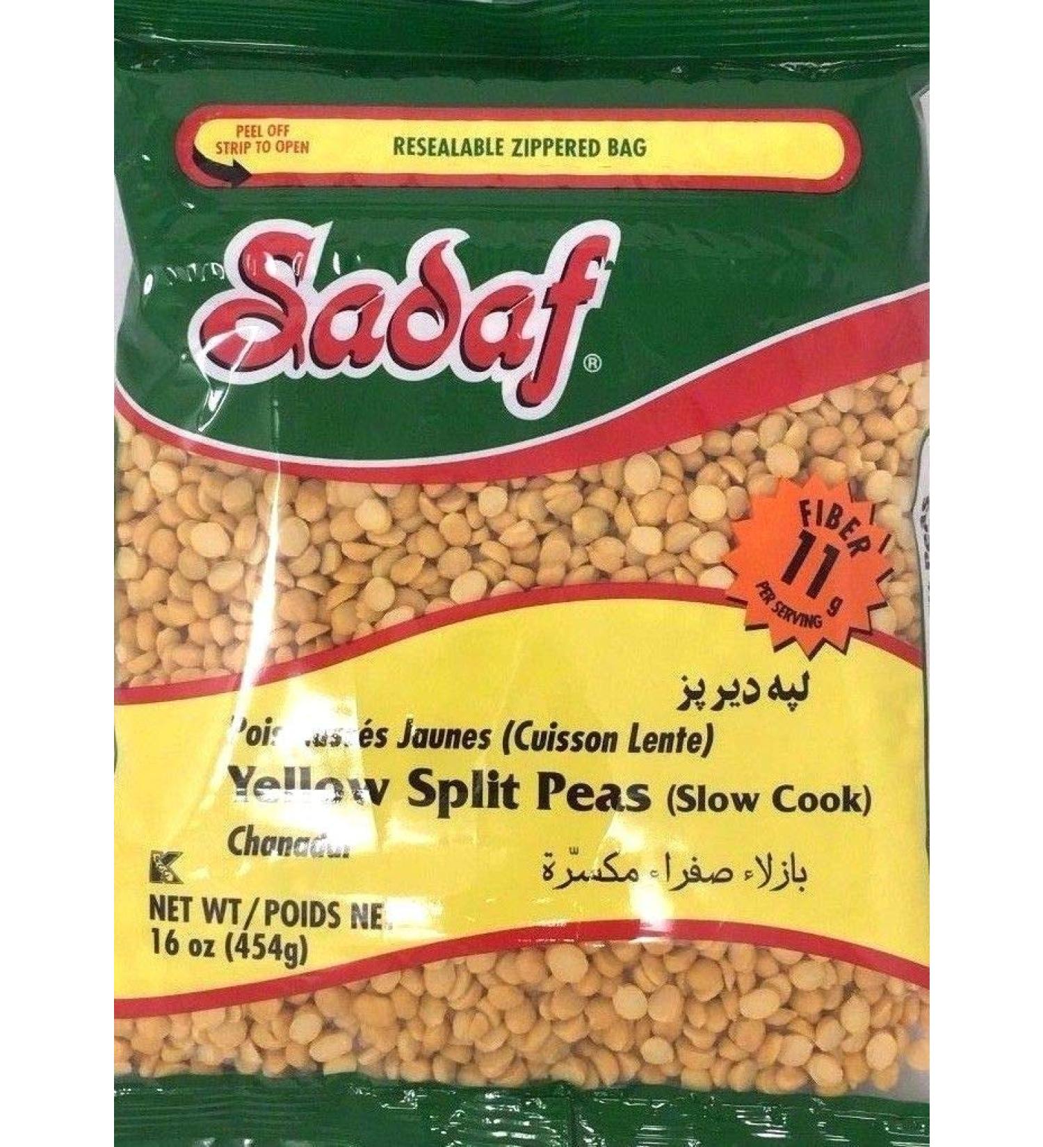 Yellow Split Peas Slow Cook 16 oz. (454g) - Pack of 2 | Premium Quality - Buy Online on SooperMarket.com