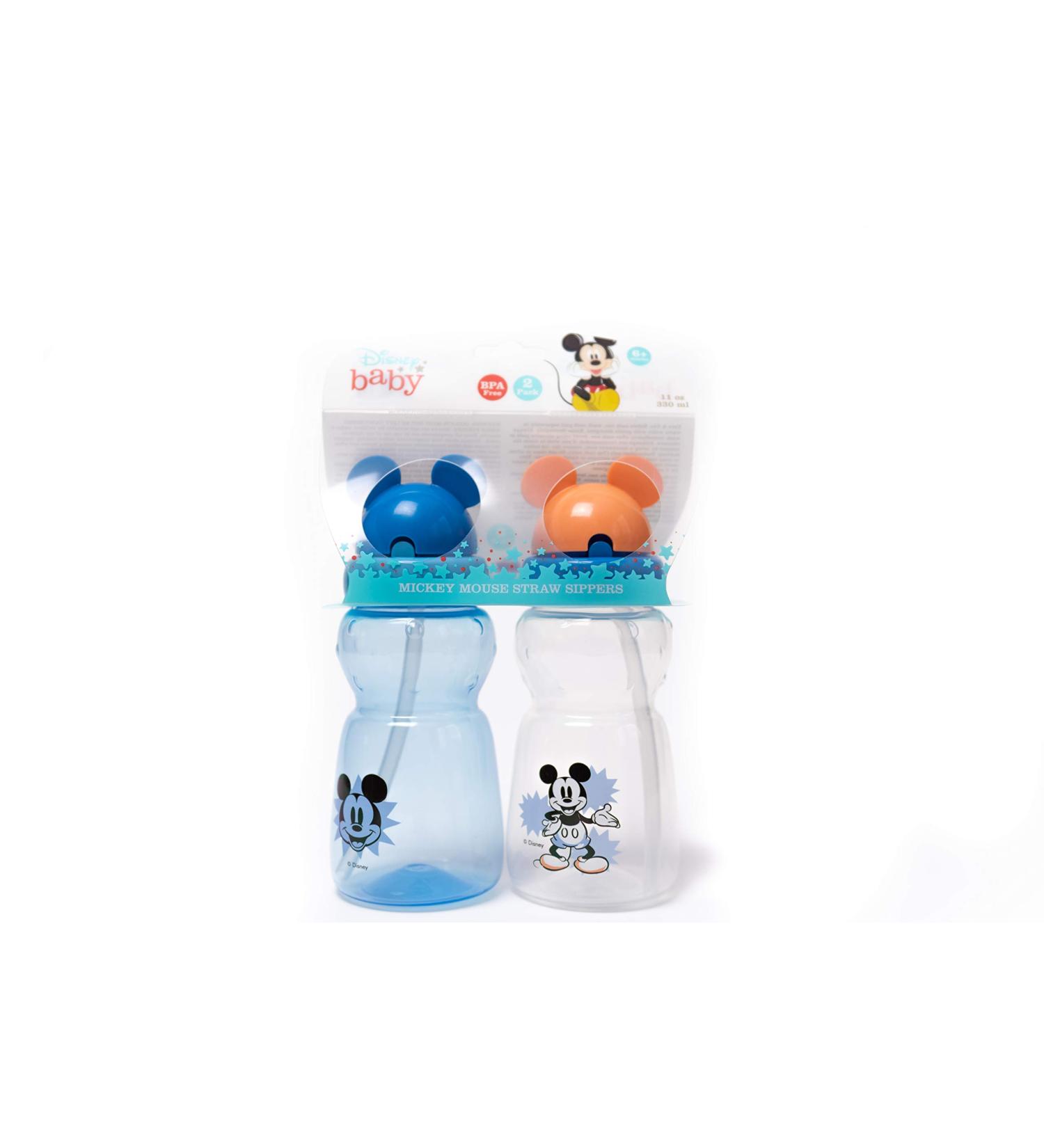 Cudlie Disney Mickey Mouse 11oz Baby Boy's Set of Two Straw Sippers - High Five - Buy Online on SooperMarket.com