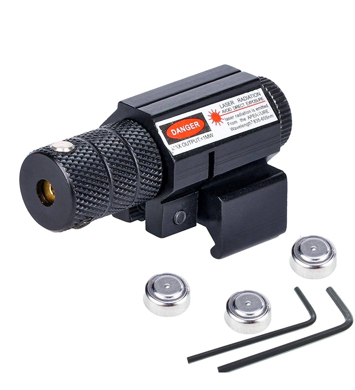 Viiko Red Laser Dot Sight Scope for Rifles and Pistols with Picatinny Mount - Buy Online on SooperMarket.com