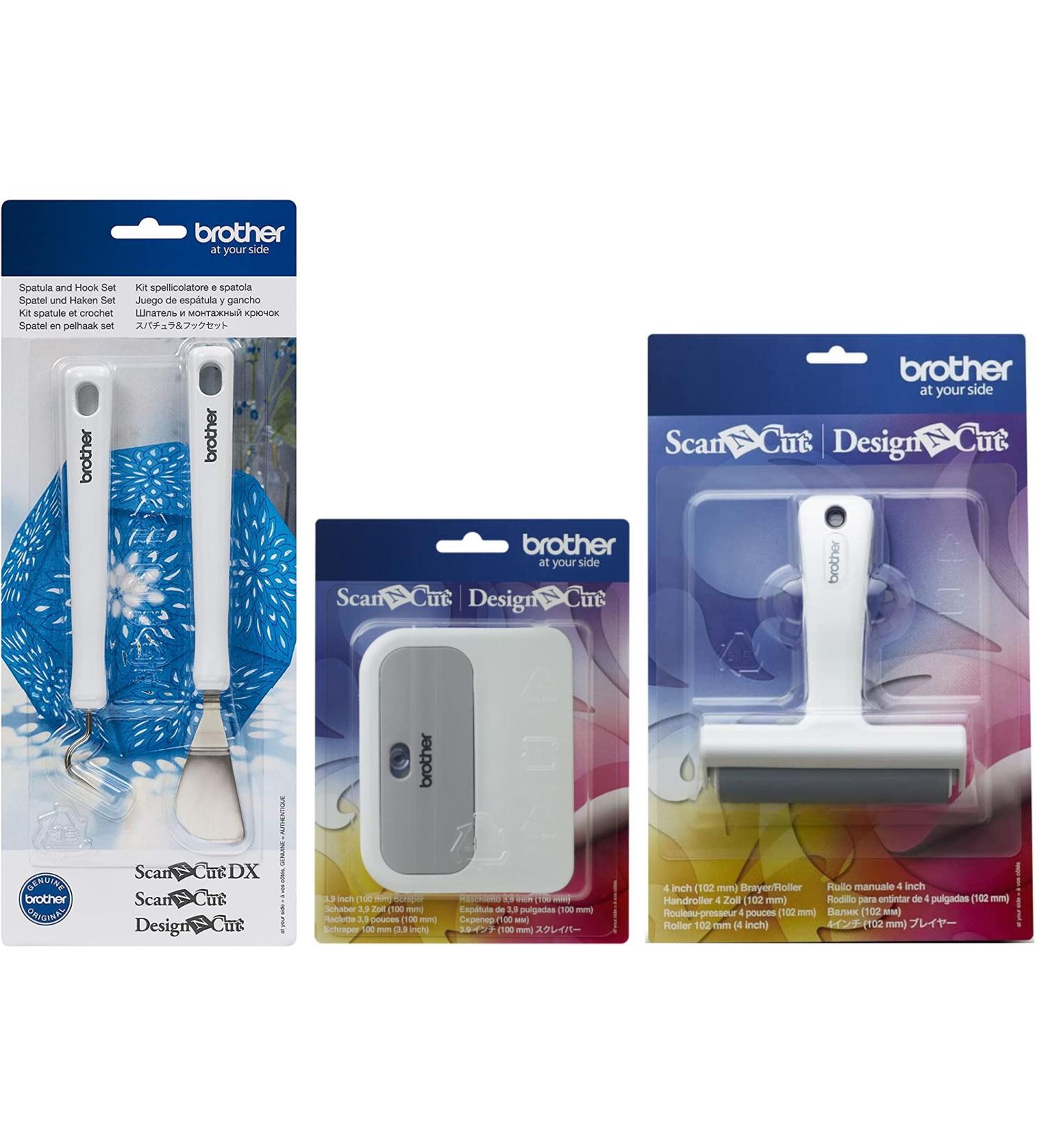 Brother DX ScanNCut Crafting Accessories Set: Spatula, Hook, Scraper, Brayer Roller - Buy Online on SooperMarket.com