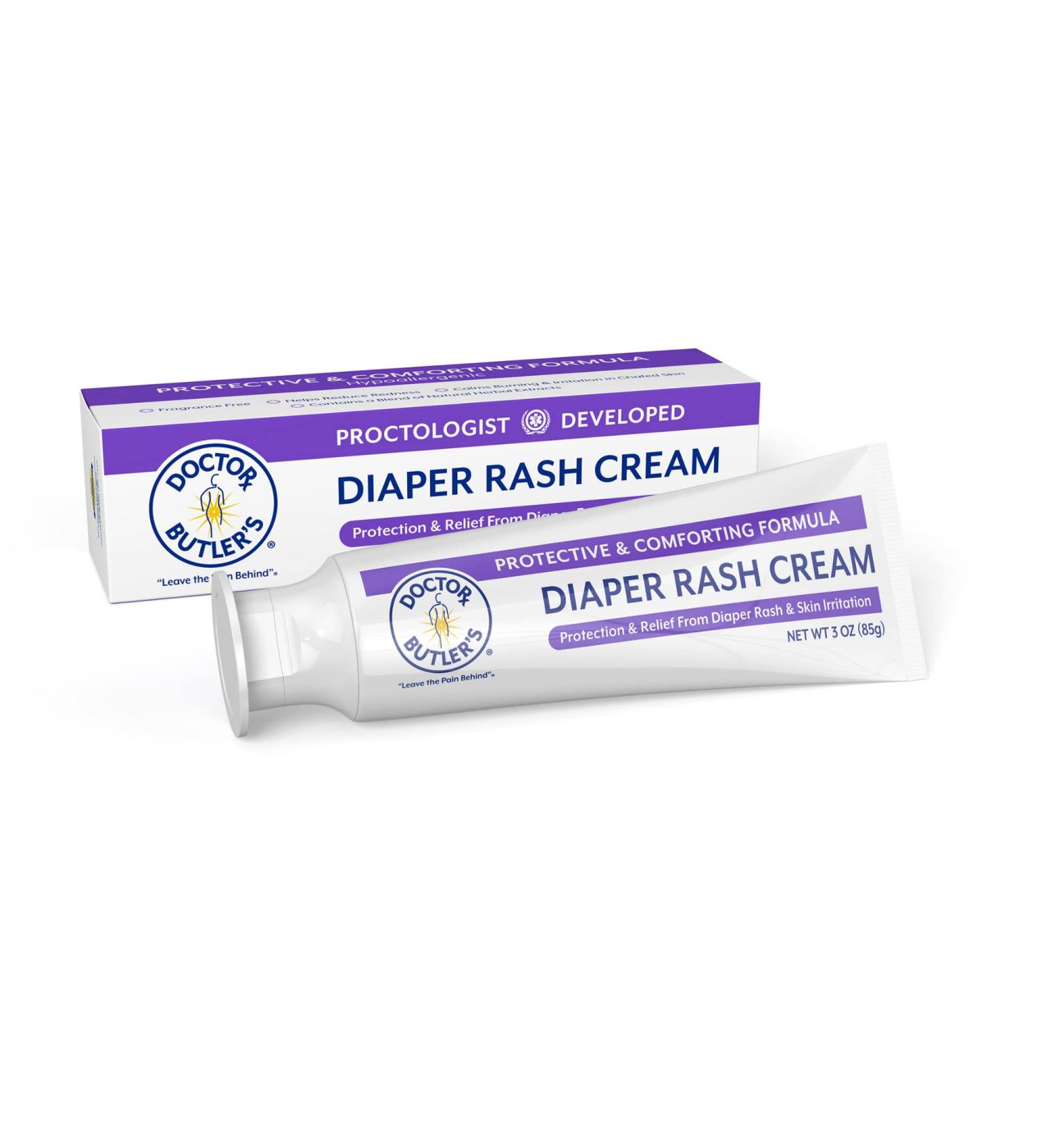 Doctor Butler's Maximum Strength Diaper Rash Cream 3oz - Fast Relief & Protection for Baby's Sensitive Skin - Buy Online on SooperMarket.com