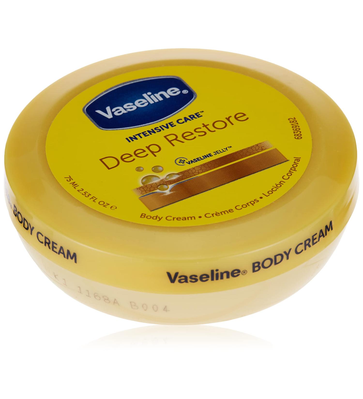 Vaseline 75 ml Moisturizing Cream Restore - Hydrating Skin Care for All Skin Types | International Shipping Available - Buy Online on SooperMarket.com