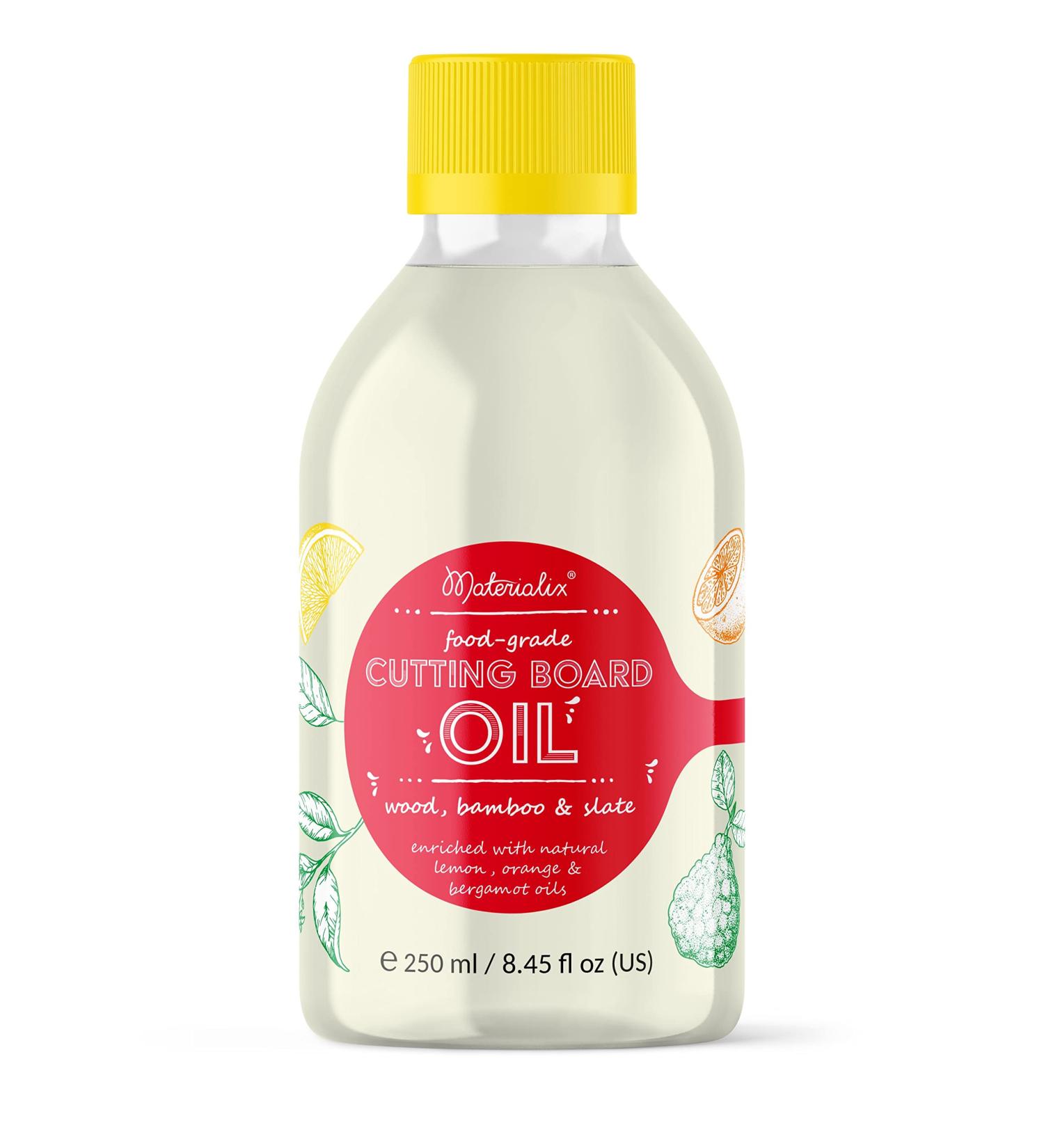 Cutting Board Oil - 250ml Lemon Orange & Bergamot | Premium Food Safe Finish for Wooden Boards - Buy Online on SooperMarket.com