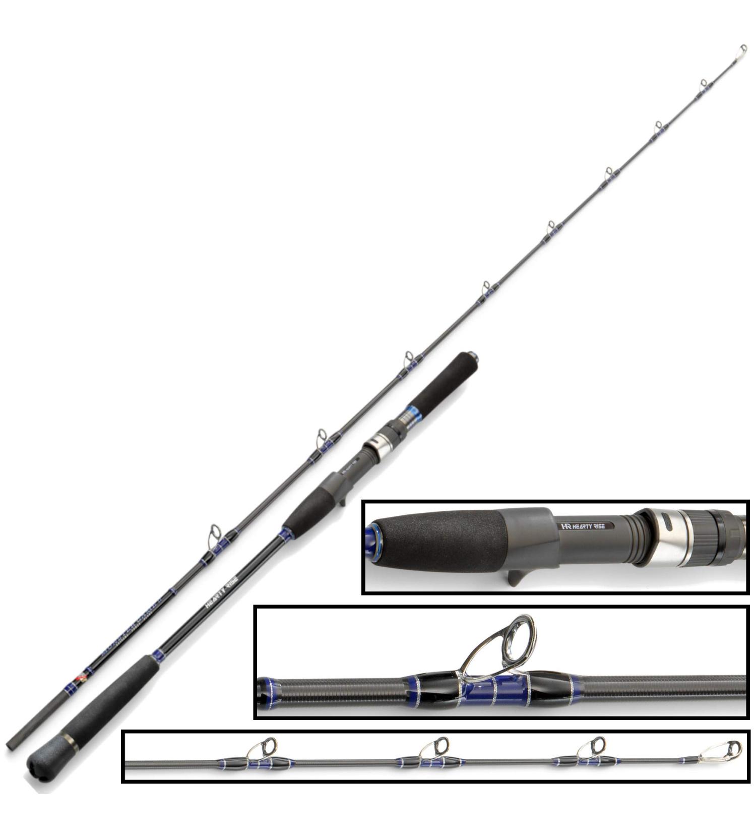Hearty Rise Monster Game Jigging Rod 1.97m | Baitcast 220-400g - Best for International Fishing Adventures - Buy Online on SooperMarket.com