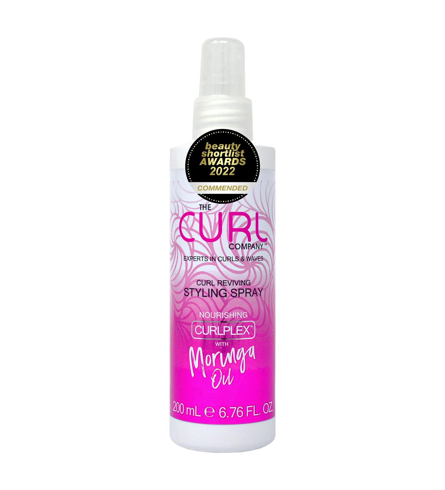 The Curl Company Curl Reviving Styling Spray - 200ml | Curplex with Moringa Oil | Define Curls & Waves - Buy Online on SooperMarket.com