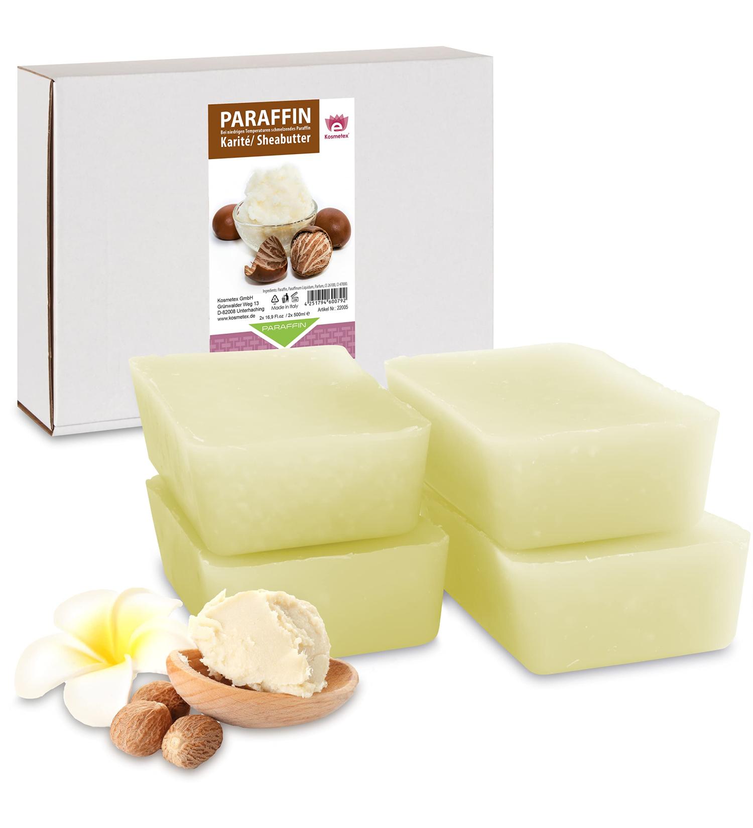 Kosmetex Wellness Paraffin Bath for Hands & Feet | Relaxation & Moisturizing | 4x 500ml Paraffin Wax Blocks for Wax Heaters - Buy Online on SooperMarket.com