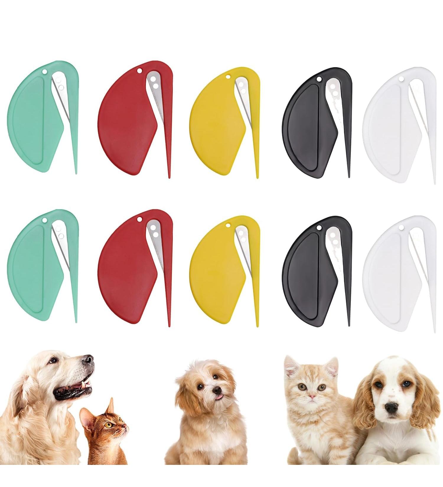 10PC PET Knotting Comb Set - Steel Blade De-matting Tool for Dogs & Cats - Gentle Undercoat & Tangle Remover - Buy Online on SooperMarket.com