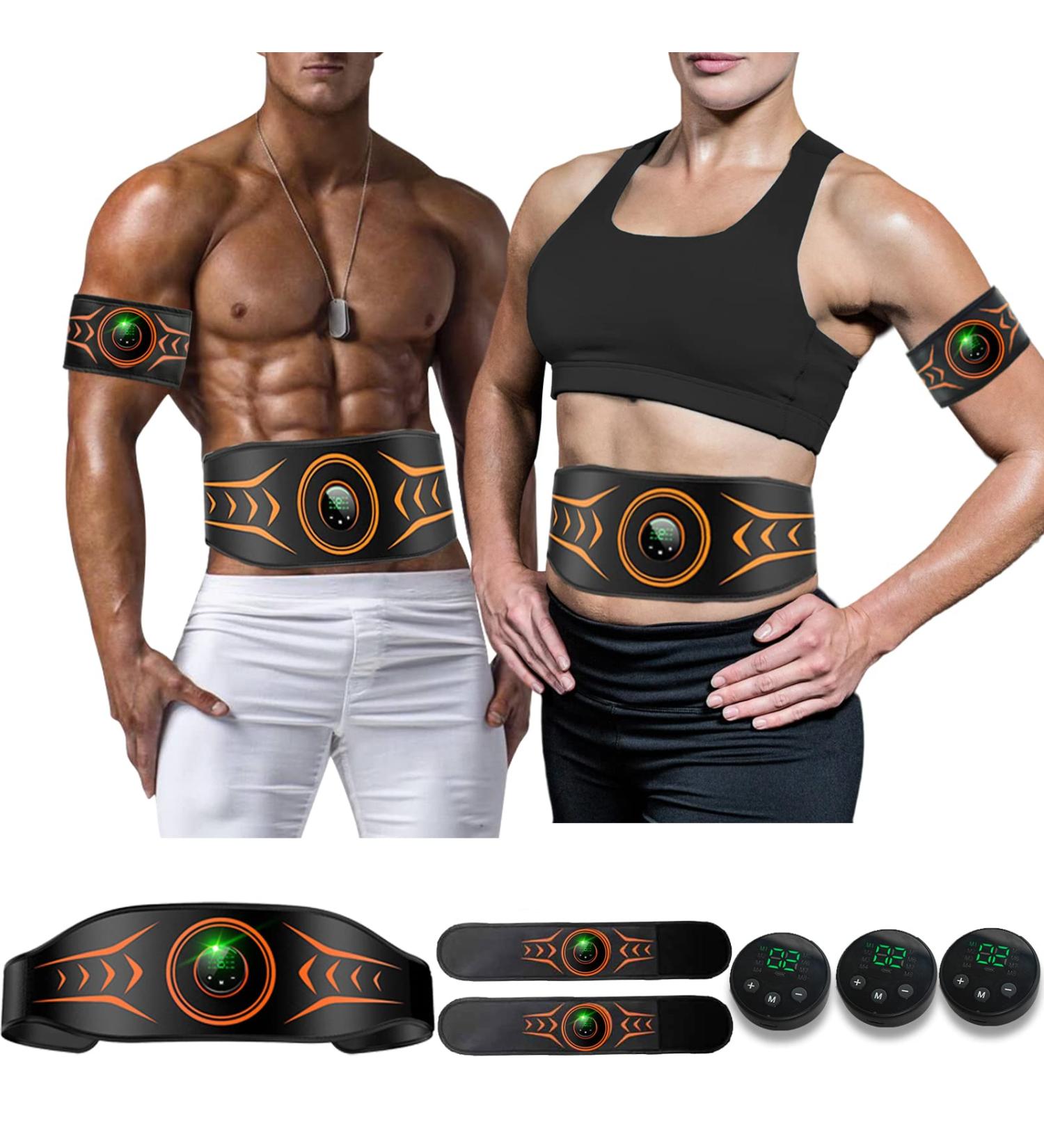 ABS Stimulator Ab Machine: Toning Belt Muscle Toner for Fitness Training at Home - Buy Online on SooperMarket.com