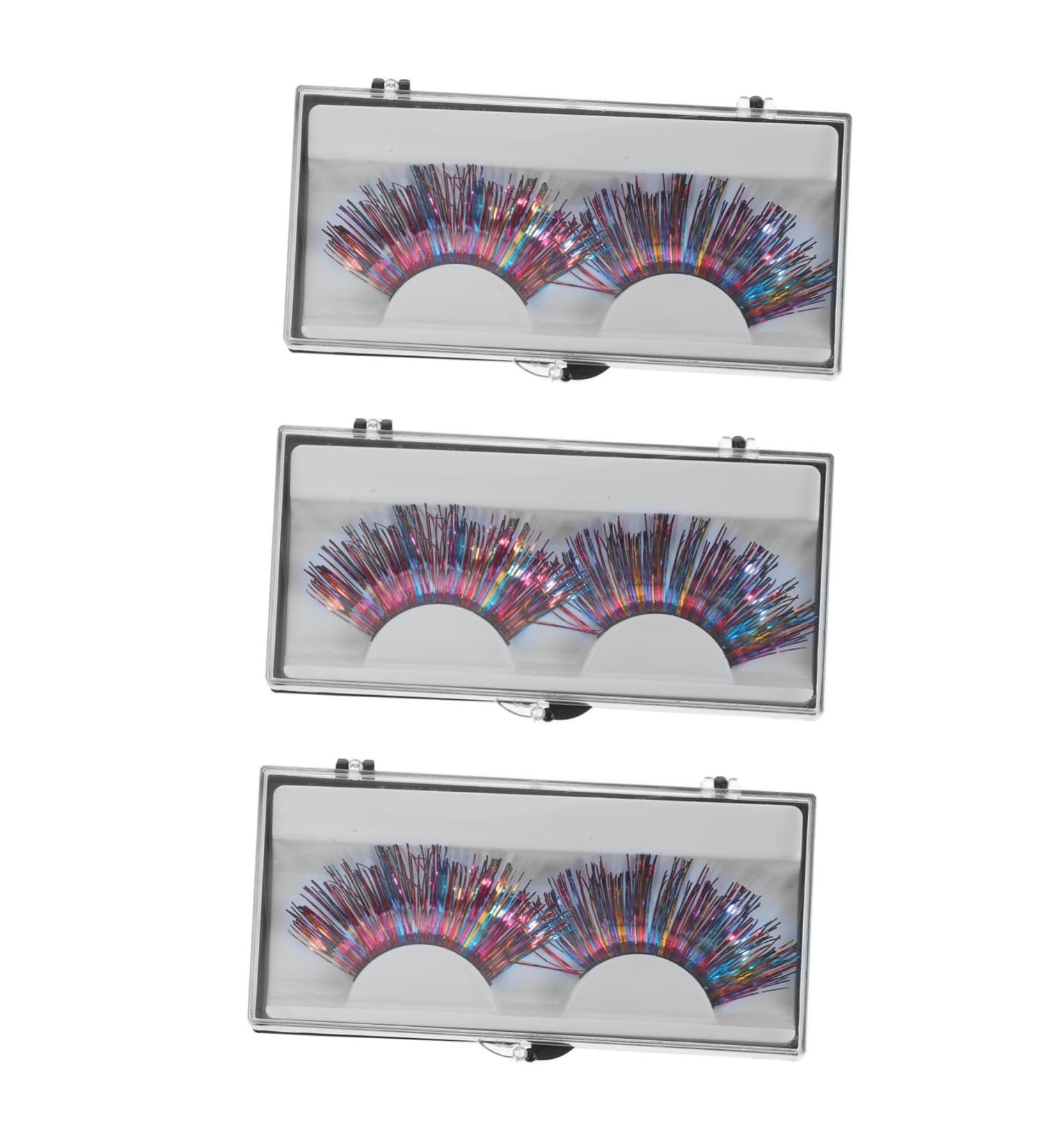 minkissy 3 Pairs False Lashes Color Bars Eyelash - Buy Online on SooperMarket.com