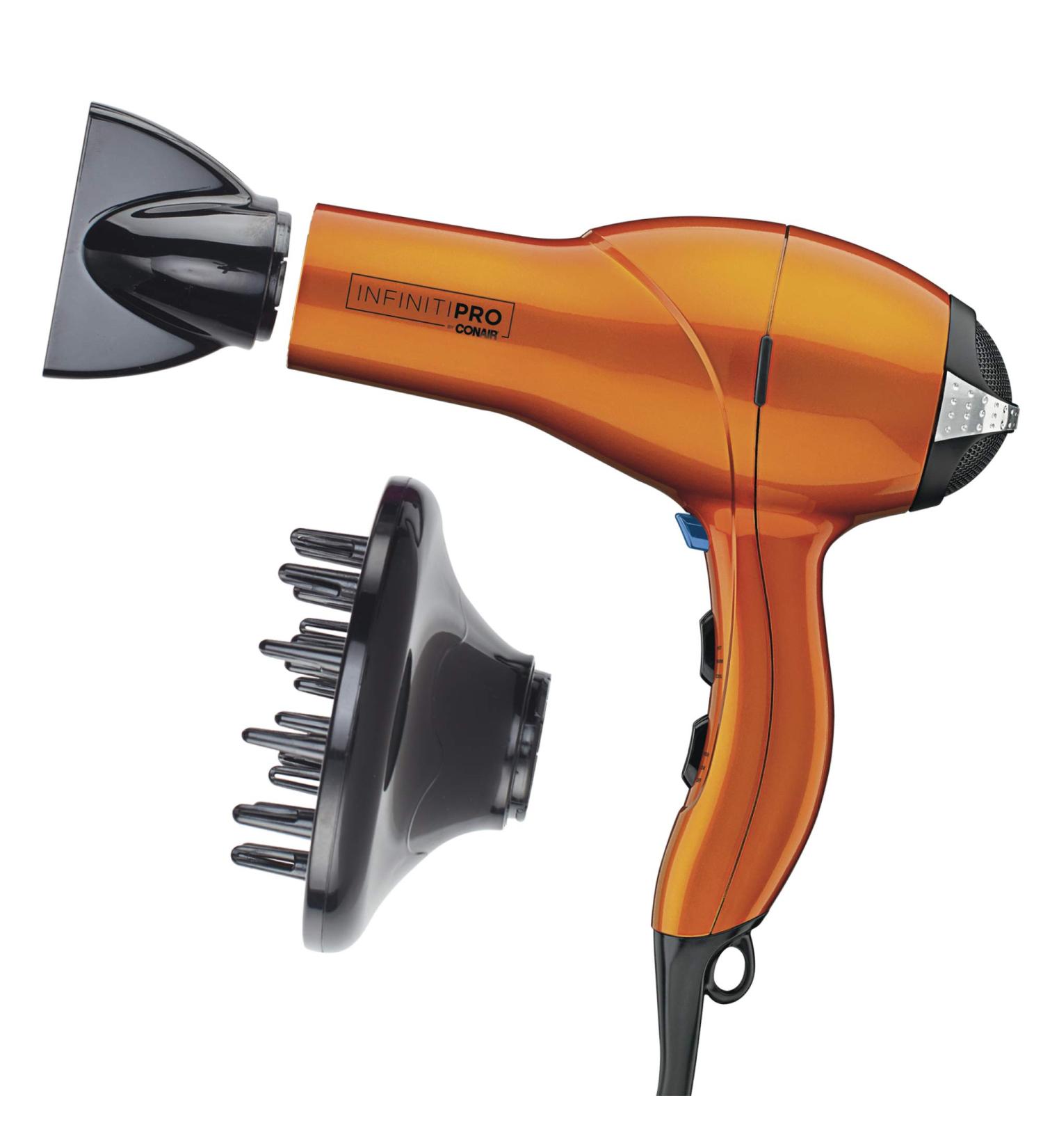 INFINITIPRO BY CONAIR 1875 Watt Salon Performance Hair Dryer - Orange | AC Motor, Full Size Styling Tool - Buy Online on SooperMarket.com