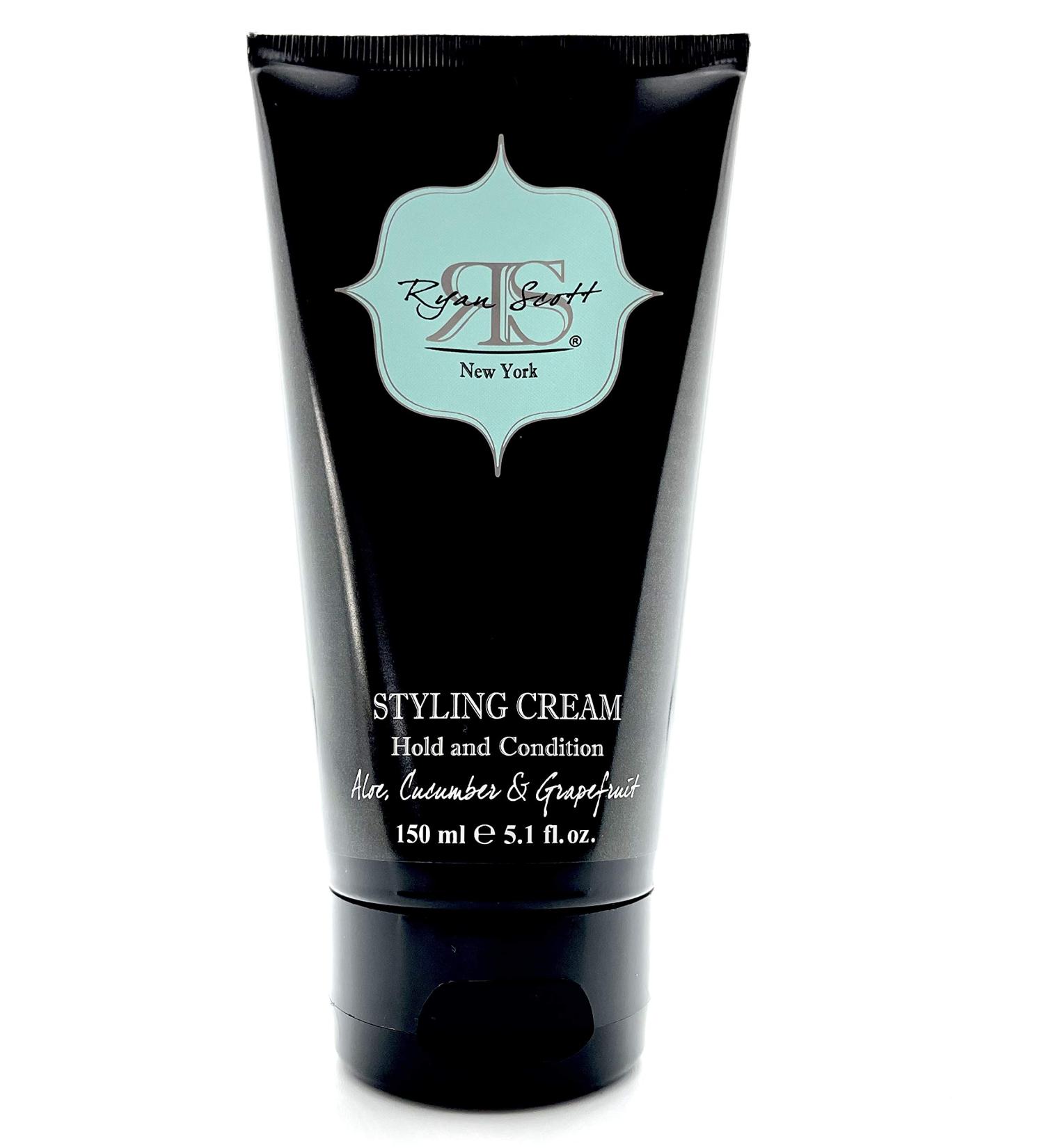 Ryan Scott Non Greasy Styling Cream Enriched with Fruit Extracts Vitamins and Natural Oils. Formulated to Hold and Condition. Aloe Cucumber & Grapefruit Fragrance 5.1 fl. oz.