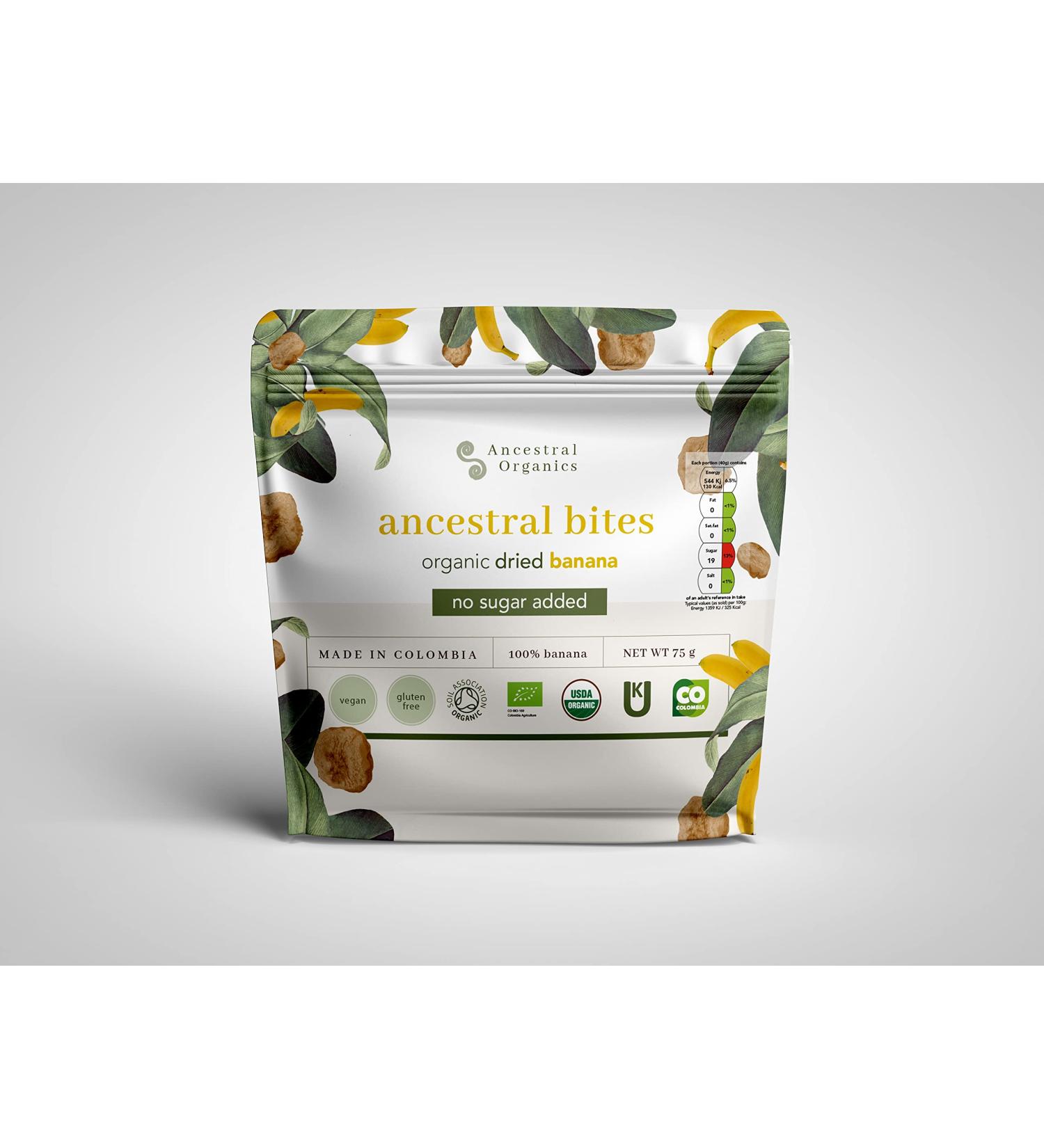 Organic Dried Banana - Ancestral Bites: Healthy Snack Option - Buy Online on SooperMarket.com
