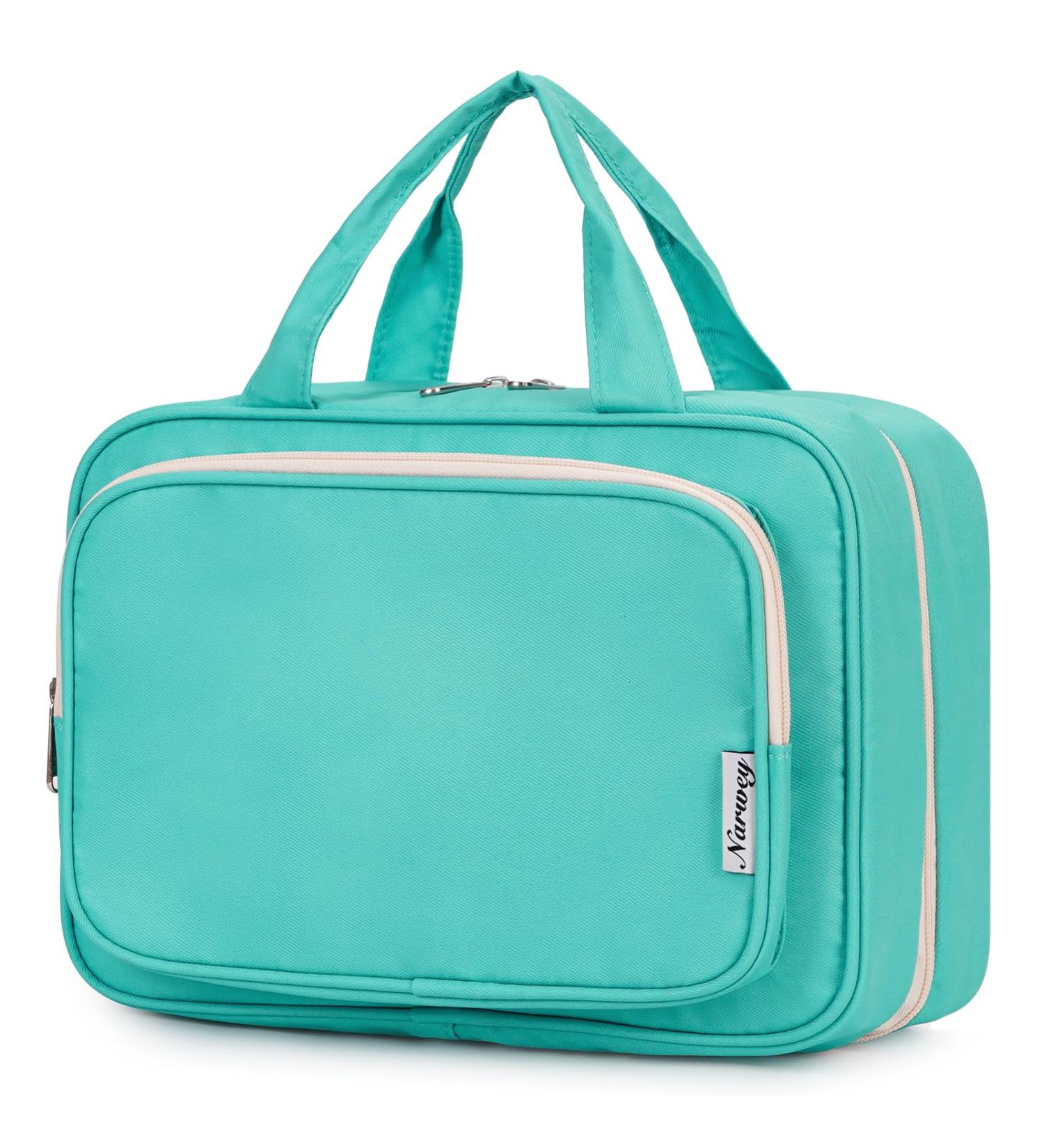 Narwey Hanging Travel Toiletry Bag - Women's Cosmetics Makeup Organizer Teal (Large) - Buy Online on SooperMarket.com