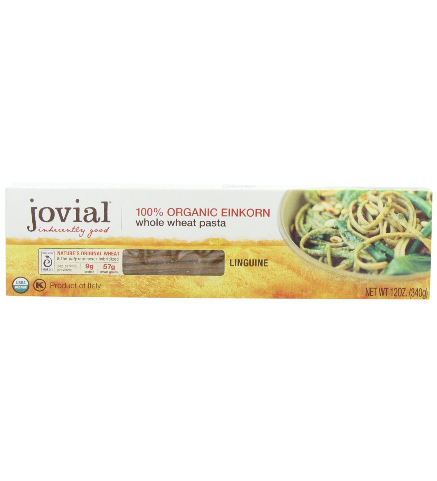 Jovial Organic Whole Wheat Einkorn Linguine - 12 oz (Pack of 6) - Buy Online on SooperMarket.com