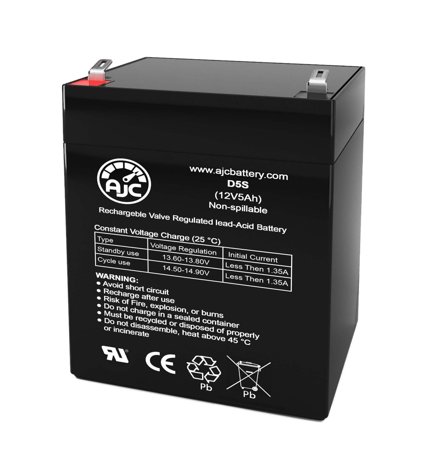 AJC 12V 5Ah Battery Compatible with Chamberlain 3-4 HPS MyQ Belt Drive - International Shipping Available - Buy Online on SooperMarket.com