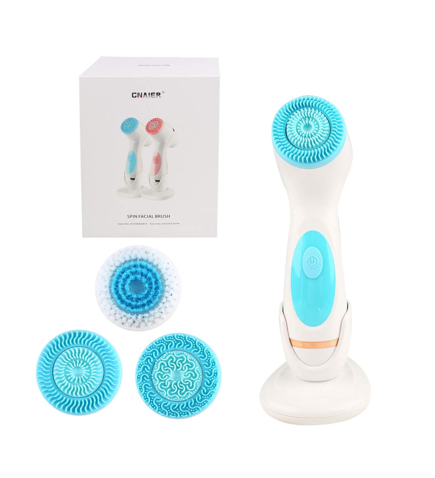 Opal Tool Sonic Facial Cleaning Brush - USB Electric Deep Cleansing Device for Face Massage Peeling & Blackhead Removal (Blue) - Buy Online on SooperMarket.com