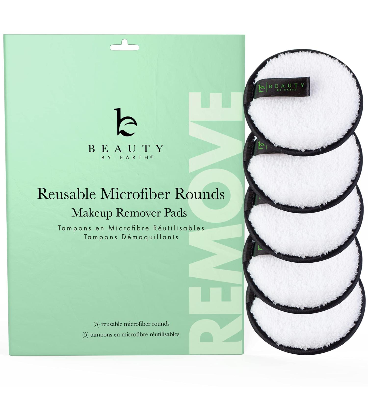 Reusable Makeup Remover Pads 5 Pack - Eco-Friendly Makeup Eraser Cloth for Gentle Face Cleansing - Buy Online on SooperMarket.com