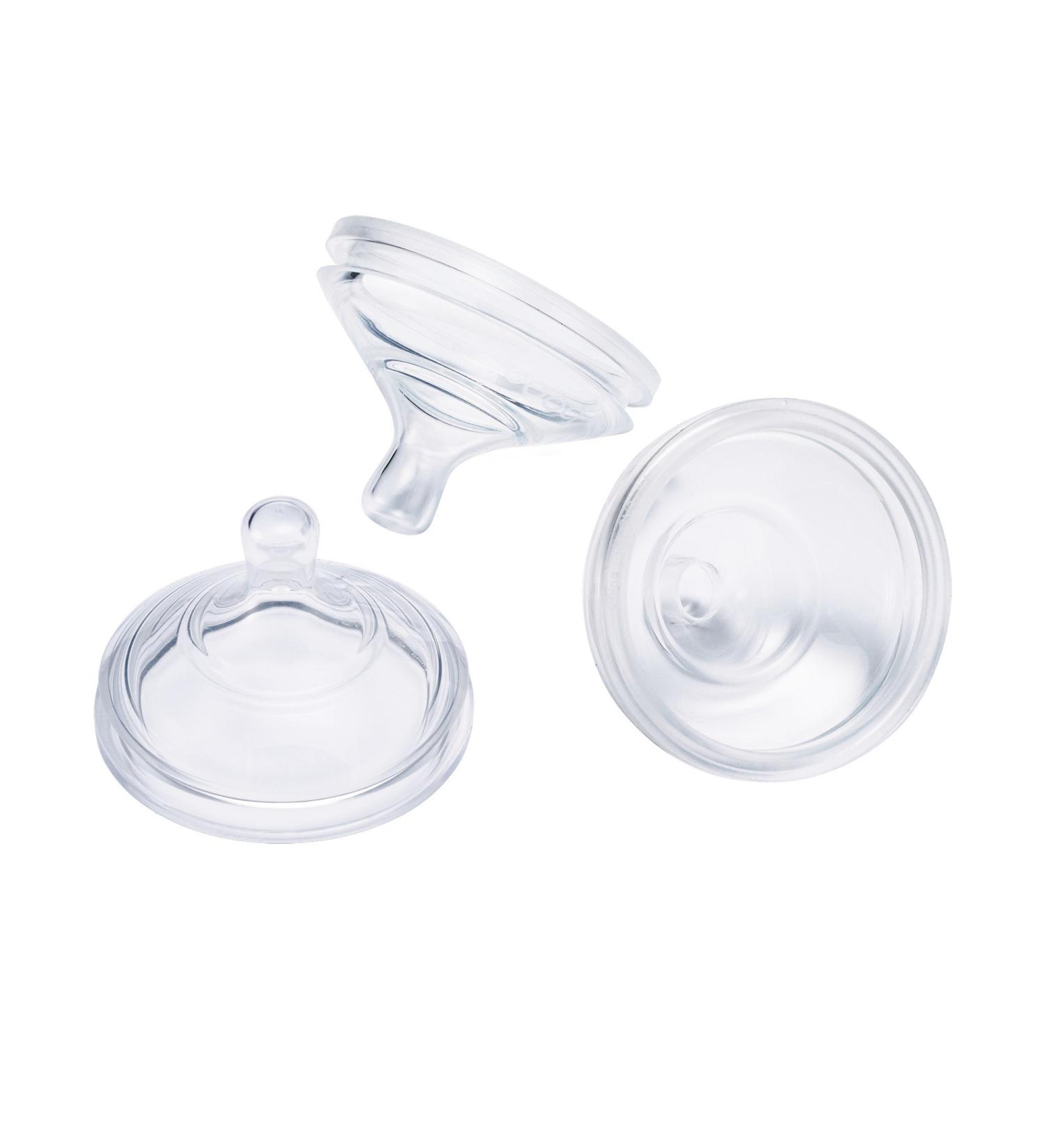 Boon NURSH Silicone Replacement Nipple - 3 Count, Slow Flow, Stage 1, Birth and Up - Air-Free Feeding - Buy Online on SooperMarket.com