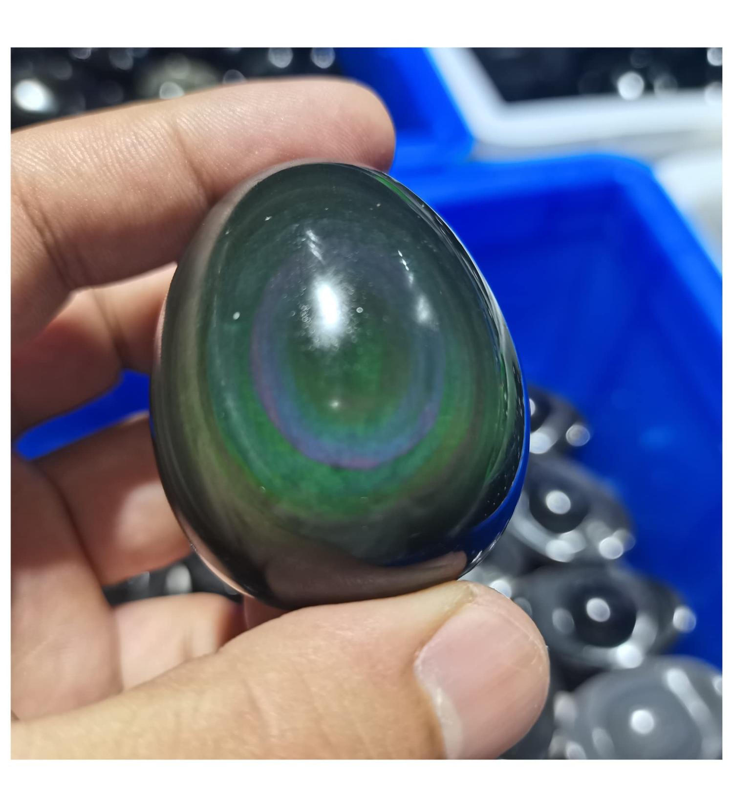 Pakmez Crystal Natural Rainbow Hand Carved Obsidian Stones Gemstone 1pc (Size : 35-40mm) - Buy Online on SooperMarket.com