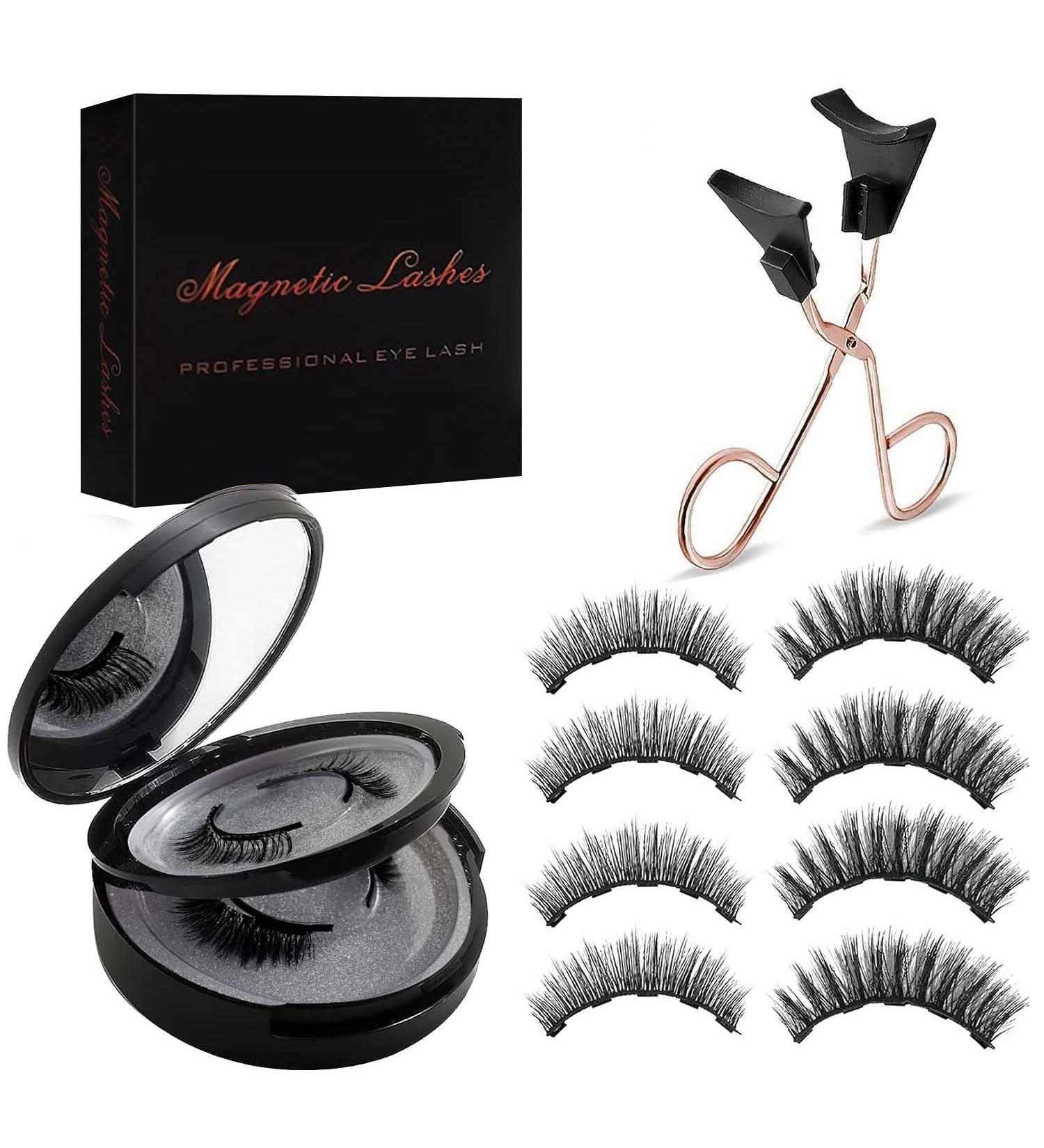 Shop Magnetic Eyelashes | Reusable Dual Magnetic False Lashes Without Eyeliner | Natural Look & Easy Application - Buy Online on SooperMarket.com