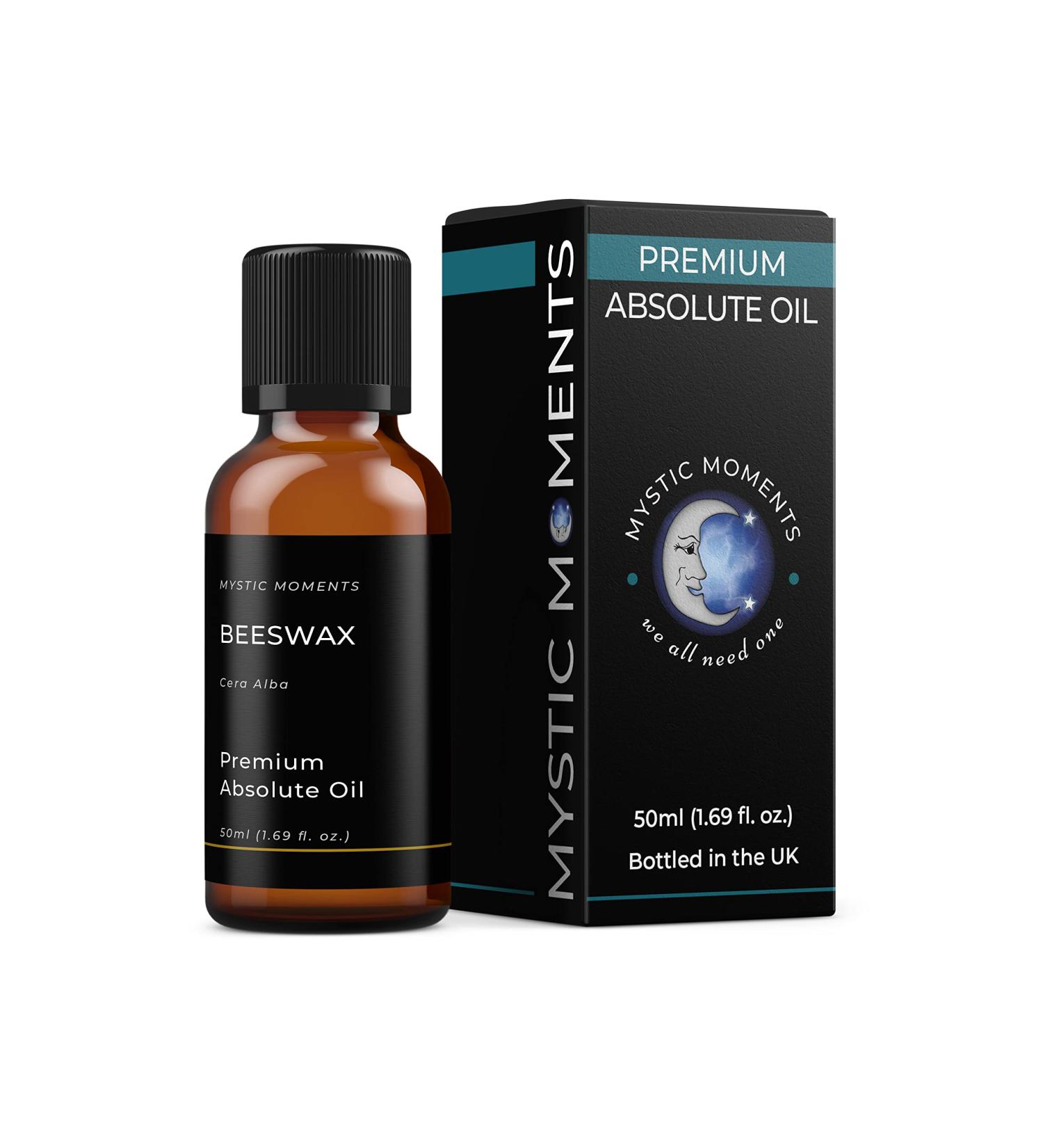 Mystic Moments Beeswax Absolute Oil 50ml - Pure & Natural for Skincare, Perfumery & Aromatherapy - Buy Online on SooperMarket.com