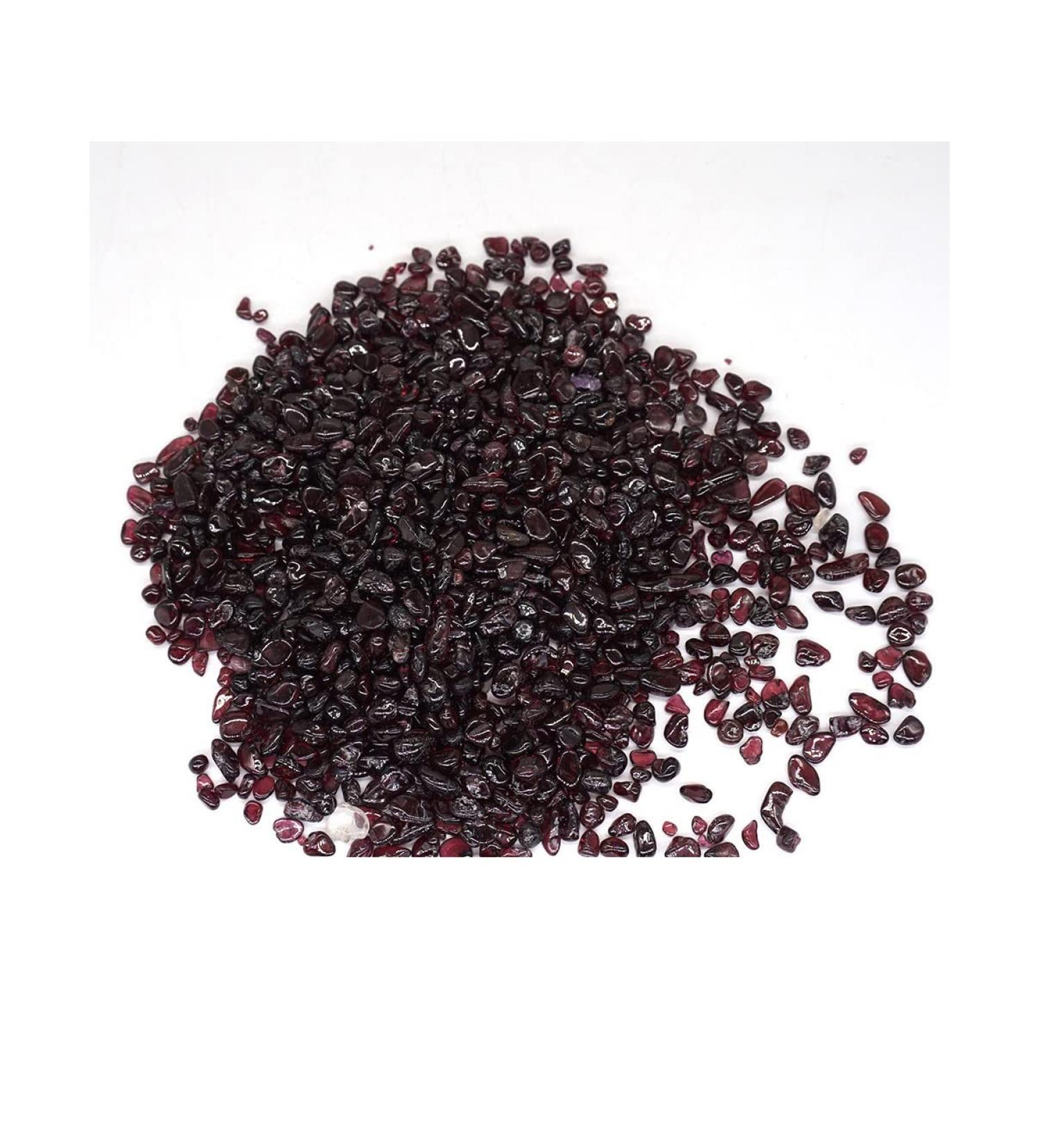 Natural Stones Gravel Crystals Chip Quartz Ore Minerals Reiki Tumbled Agates Specimen Gemstones Home Decoration (Color : Garnet Size : 50g) 50g Garnet - Buy Online on SooperMarket.com