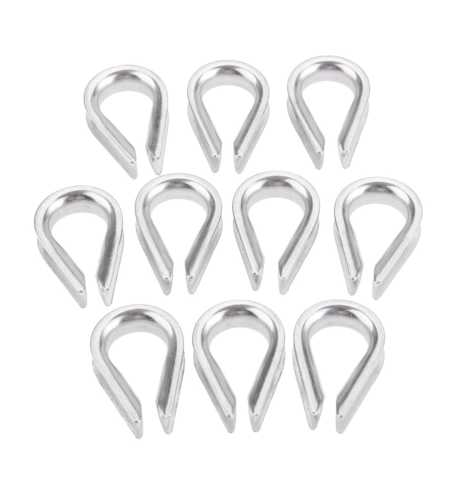 Mtsooning 10PCS Stainless Steel Rope Thimble Rigging Wire Chain Clamp Clip for Sailing Boat Anchor Fishing - Ideal for Commercial & Industrial Applications - Buy Online on SooperMarket.com