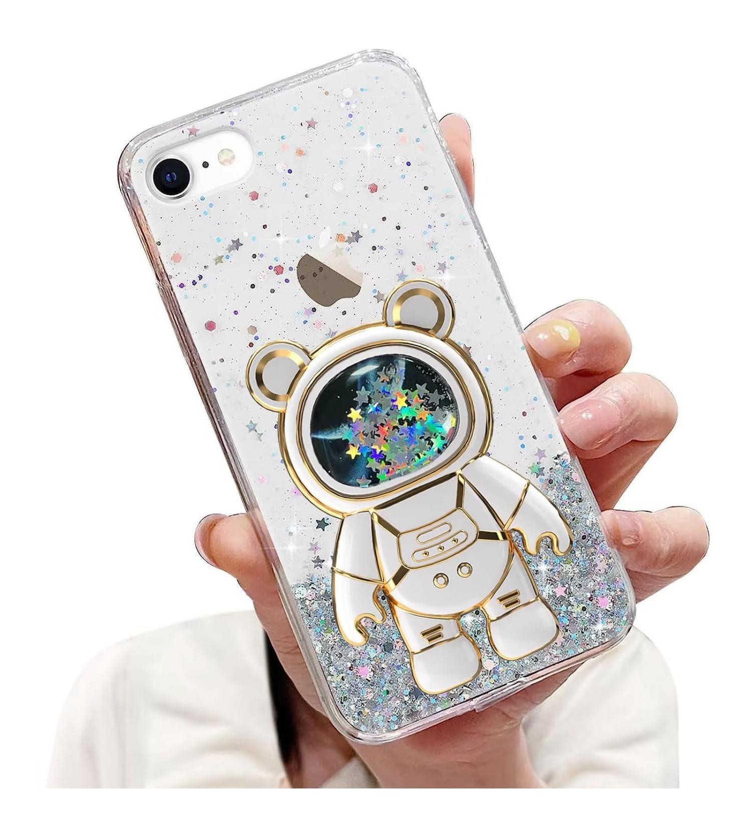 Tivenfezk Nadoli iPhone 6/6s Case - Treibsand B r Astronaut Glitter Stand - Soft Silicone Bling Shell - Buy Online on SooperMarket.com