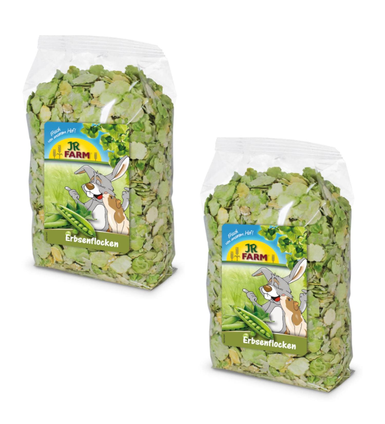Jr Farm Pea Flakes Double Pack | Snack for Rodents & Dwarf Rabbits | 2 x 200g | Gentle Easy to Digest Rich in Vitamins A & C - Buy Online on SooperMarket.com