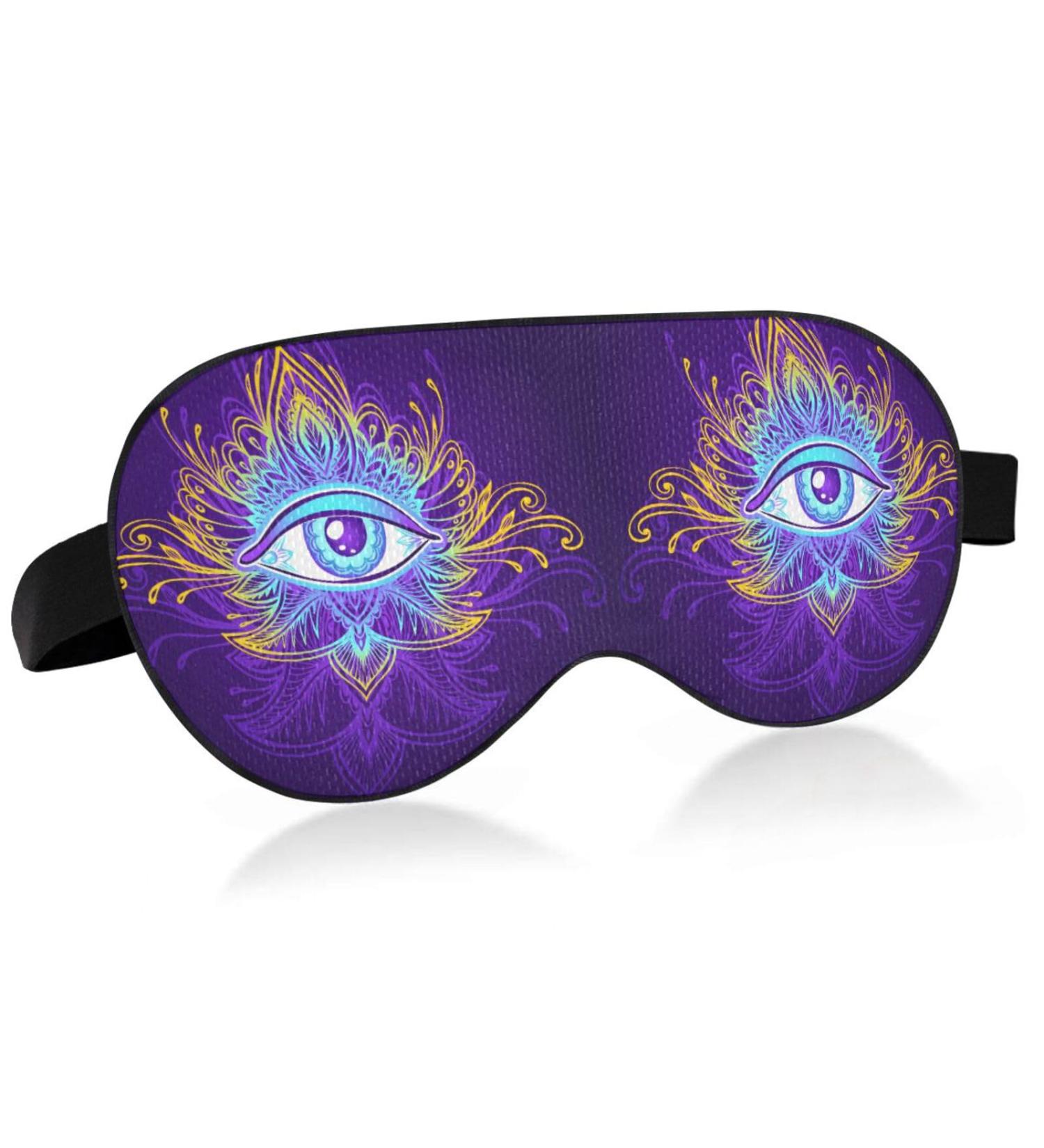 Haskirky Light Blocking Eye Mask - Adjustable Adult Travel Mask for Business Trips, Yoga, Meditation - Comfortable for Deep Sleep and Office Use - Buy Online on SooperMarket.com