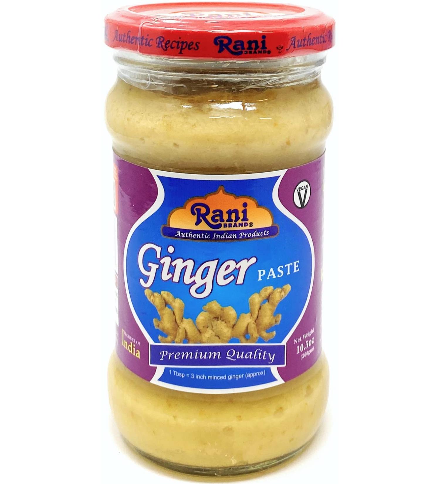Rani Ginger Cooking Paste 10.5oz (300g) Glass Jar - Vegan, Gluten Free, Non-GMO | Indian Origin | 300g (Pack of 1) - Buy Online on SooperMarket.com