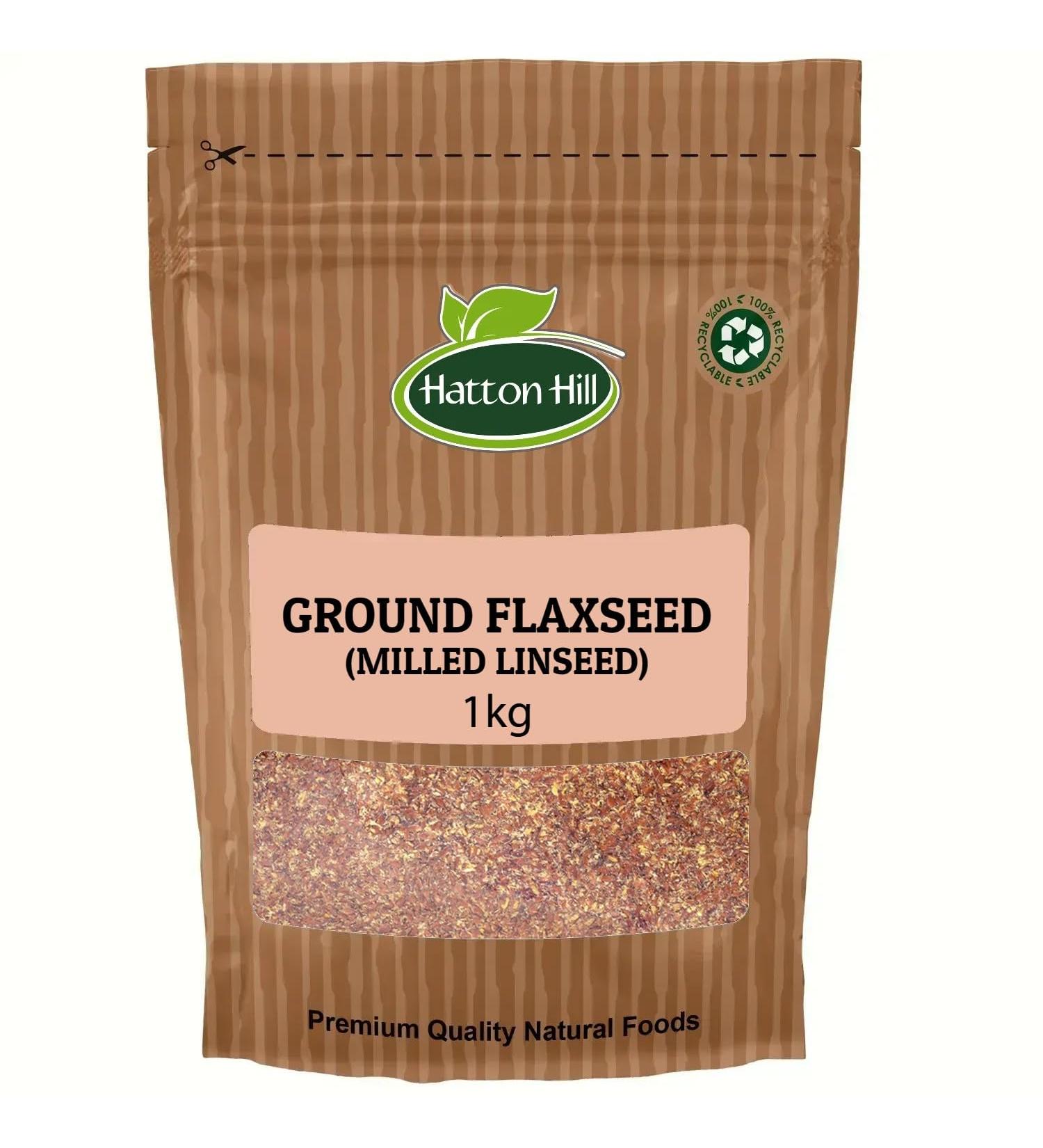 Ground Flaxseed (Milled Linseed) 1kg by Hatton Hill