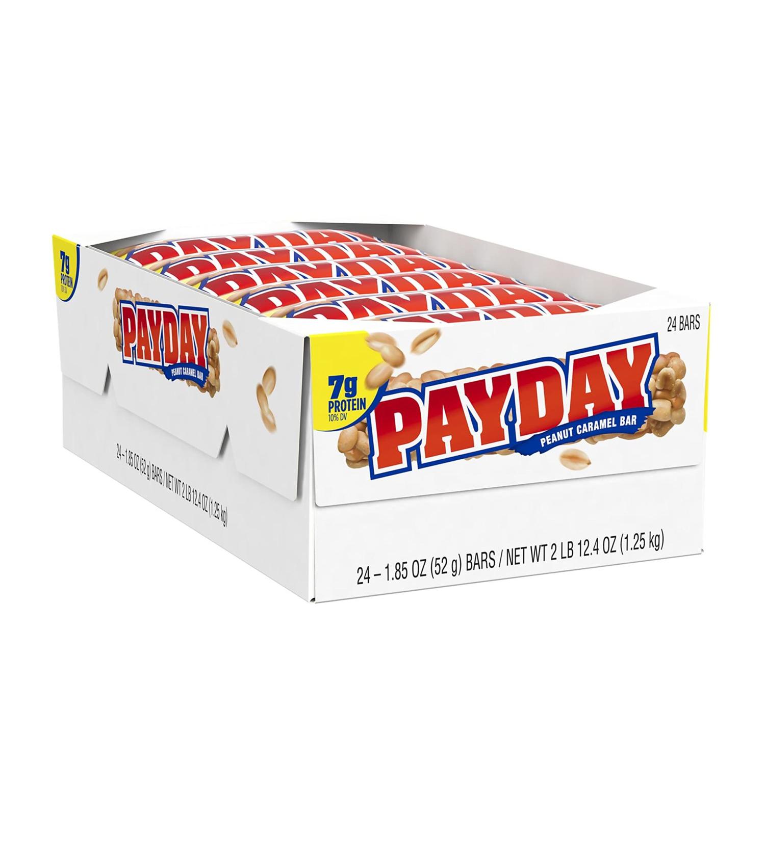 PAYDAY Peanut Caramel Candy Bars 1.85 oz (24 ct) - Bulk Pack of 24, Standard Size - Shop Now! - Buy Online on SooperMarket.com