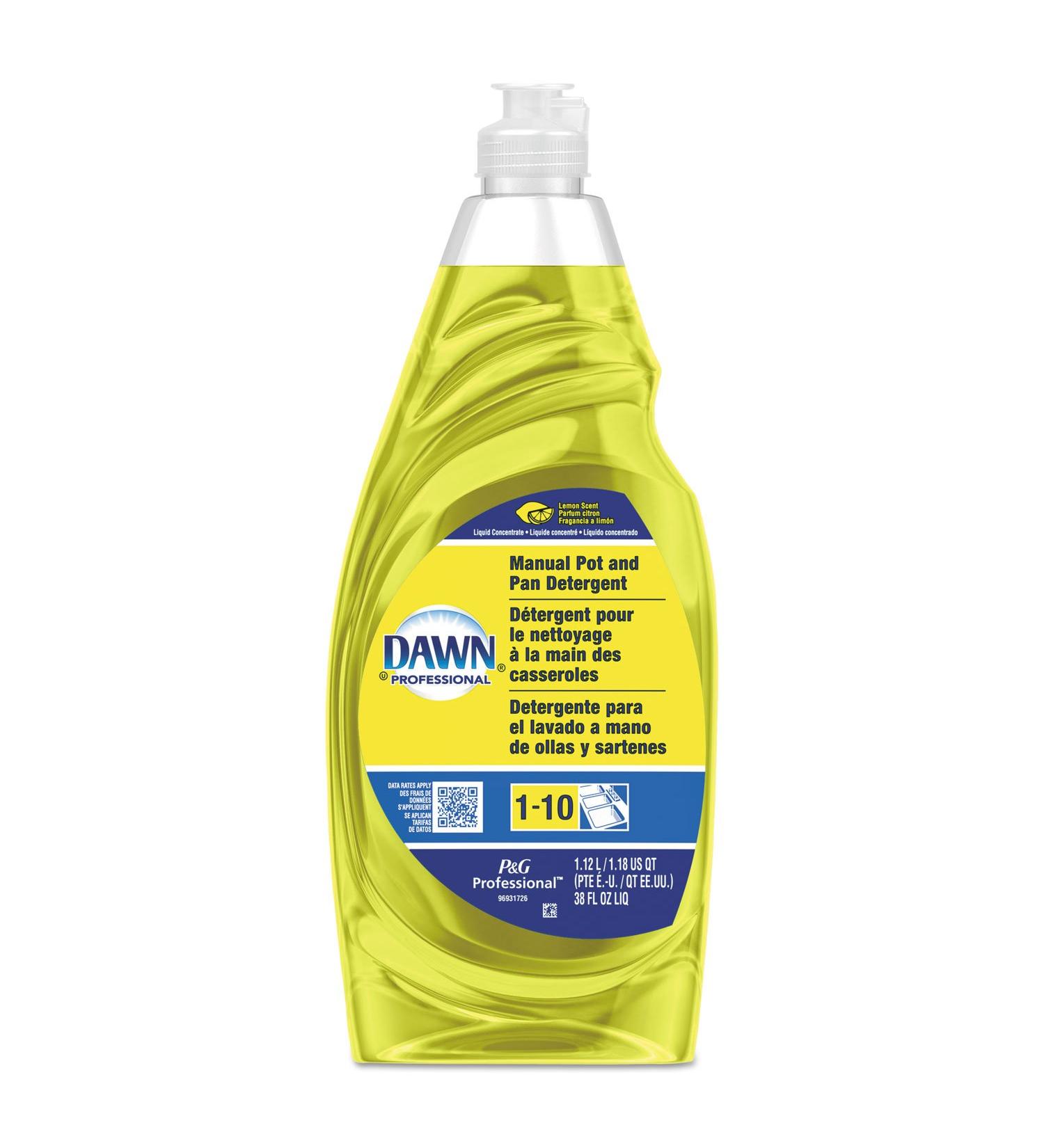 Dawn 45113EA Manual Pot & Pan Dish Detergent - Lemon Scent 38 oz | International Shipping Available - Buy Online on SooperMarket.com