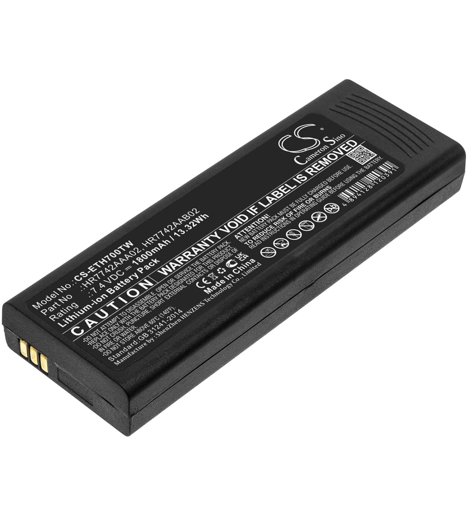 7.4V High-Performance Replacement Battery for EADS P3G TPH700 - HR7742AAA02 HR7742AAB02 | 1800mAh International Shipping Available - Buy Online on SooperMarket.com