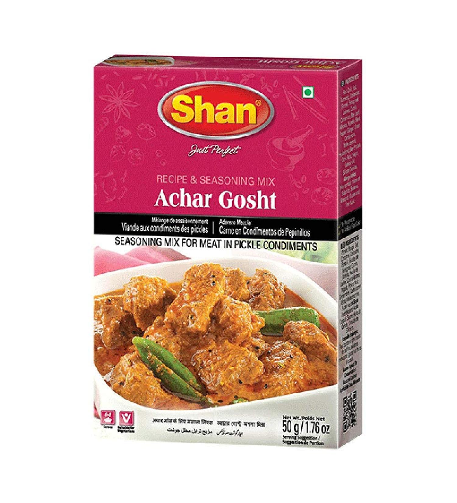 Shan Achar Gosht Curry Mix 50G - Buy Online on SooperMarket.com