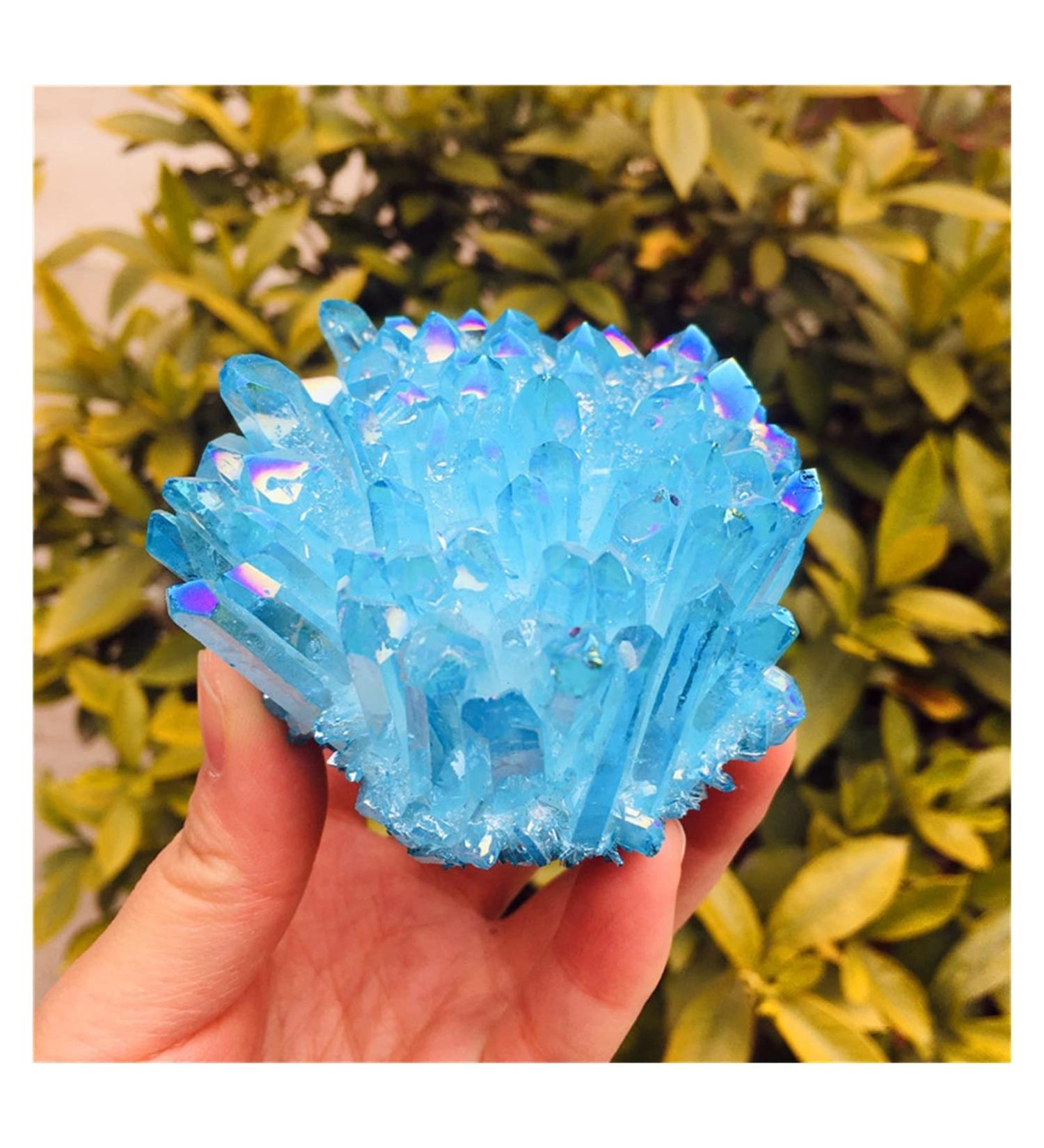 Natural Crystal Cluster White Specimen Ore Reiki Stone Raw Crystal Home Decor Decoration Gift 300-400g - Buy Online on SooperMarket.com