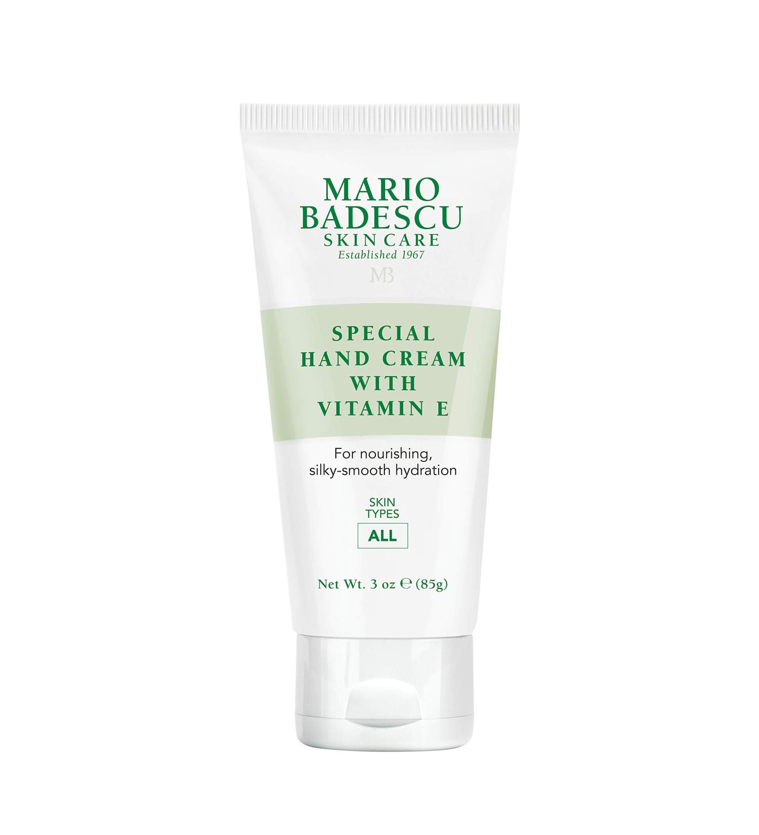Mario Badescu Vitamin E Hand Cream 3 oz - Moisturizing, Fast-Absorbing Formula for Dry, Cracked Hands - Ideal for All Skin Types - Buy Online on SooperMarket.com