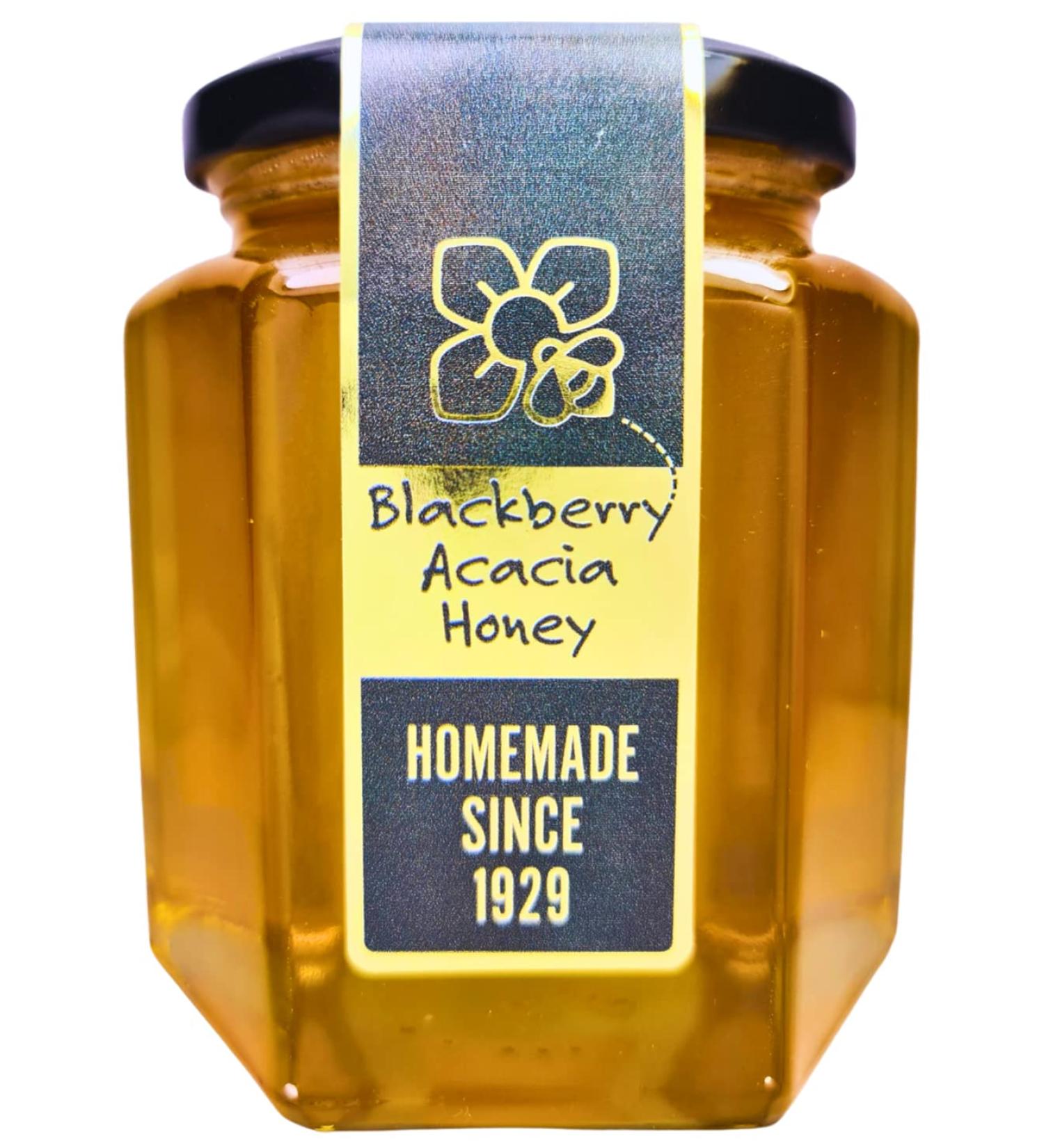 Pure Blackberry Acacia Honey - 500g | Raw & Natural | Ethically Harvested | Boosts Vitality and Immunity | Sustainable Packaging - Buy Online on SooperMarket.com