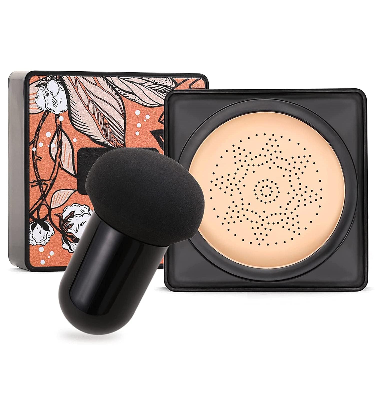 Mushroom Head Air Cushion Foundation BB Cream Moisturising Concealer Lightweight & Smoothing Flawless Moisturising Oil Control Even Skin Tone Makeup Base Natural - Buy Online on SooperMarket.com